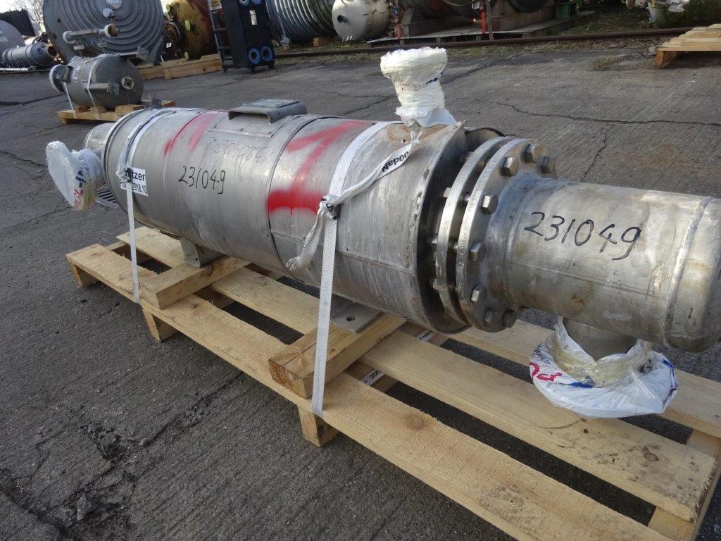 IPP# 231049, 3.4 m² (36.6 ft²)  Stainless Steel Austentic Shell and Tube Heat Exchanger For Sale