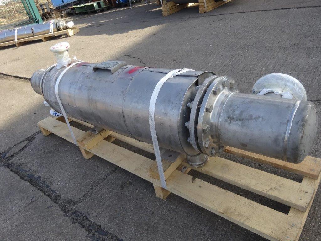 IPP# 231049, 3.4 m² (36.6 ft²)  Stainless Steel Austentic Shell and Tube Heat Exchanger For Sale