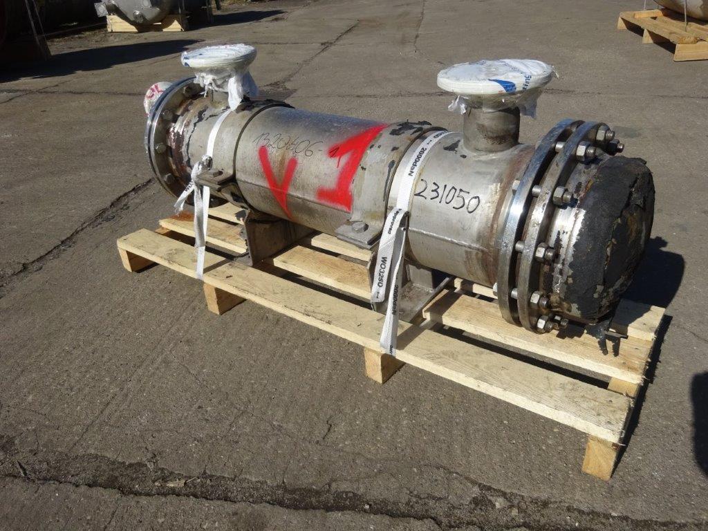 IPP# 231050, 5.4 m² (58.1 ft²)  Stainless Steel Austentic Shell and Tube Heat Exchanger For Sale