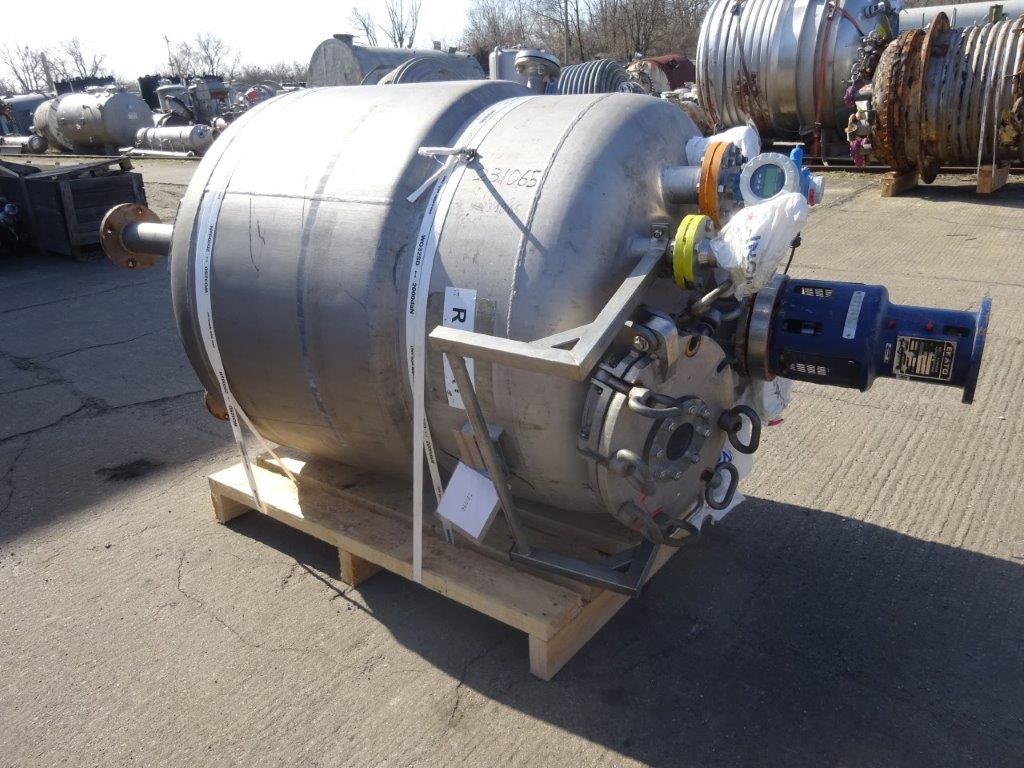 IPP# 231065, 1,600 L (422.7 gallons)  Stainless Steel Austentic Batch-Type Agitated Reactor For Sale