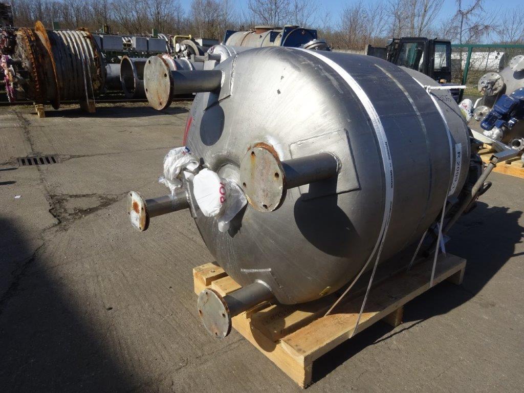 IPP# 231065, 1,600 L (422.7 gallons)  Stainless Steel Austentic Batch-Type Agitated Reactor For Sale