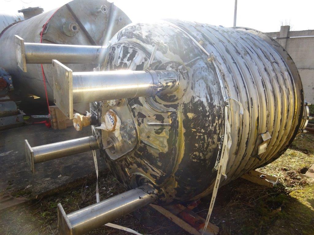  Batch-Type Agitated Reactor 4,900 L (1,300 gallons) Stainless Steel Austenitic For Sale - IPP# 231077