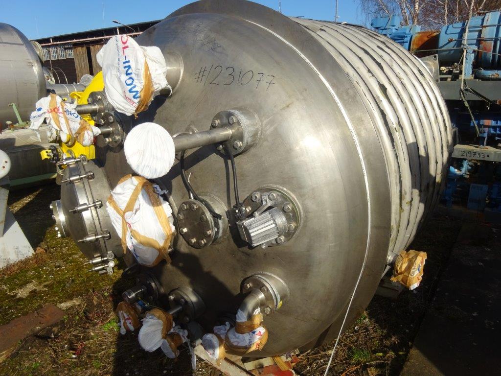  Batch-Type Agitated Reactor 4,900 L (1,300 gallons) Stainless Steel Austenitic For Sale - IPP# 231077