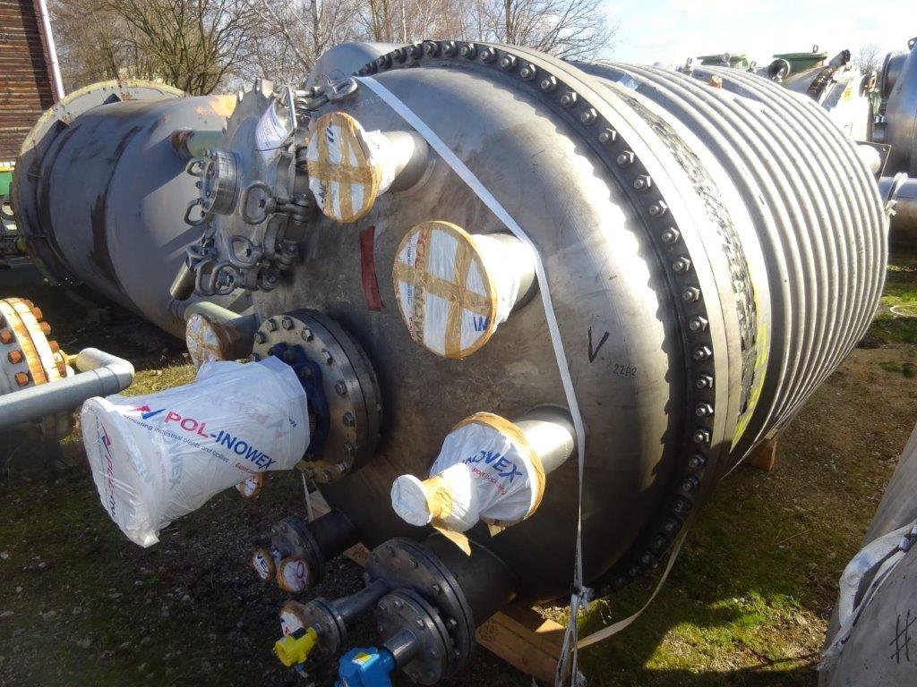  Batch-Type Agitated Reactor 8,500 L (2,250 gallons) Stainless Steel Austenitic For Sale - IPP# 231080