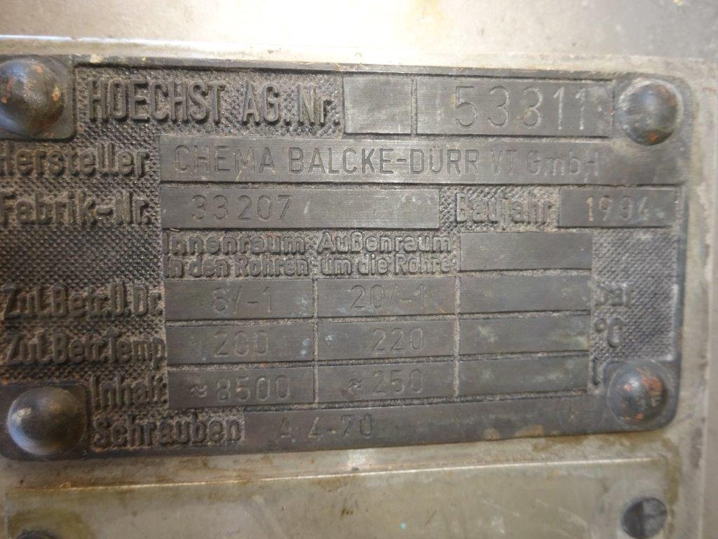  Batch-Type Agitated Reactor 8,500 L (2,250 gallons) Stainless Steel Austenitic For Sale - IPP# 231080