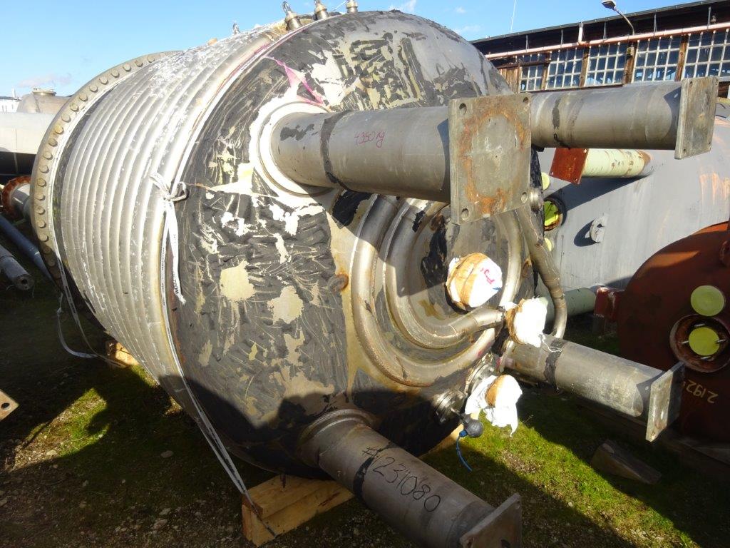 Batch-Type Agitated Reactor 8,500 L (2,250 gallons) Stainless Steel Austenitic For Sale - IPP# 231080