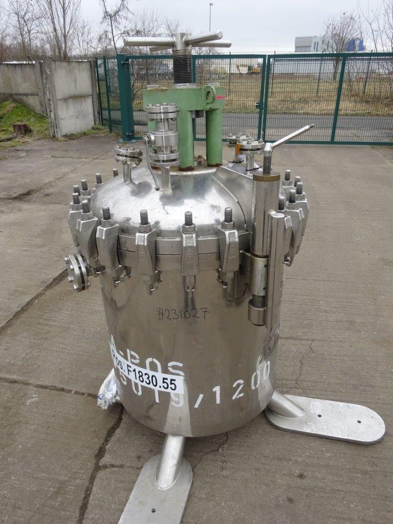 IPP# 231027, 9.5 m² (102.3 ft²)  Stainless Steel Austentic Pressure Leaf Filter For Sale