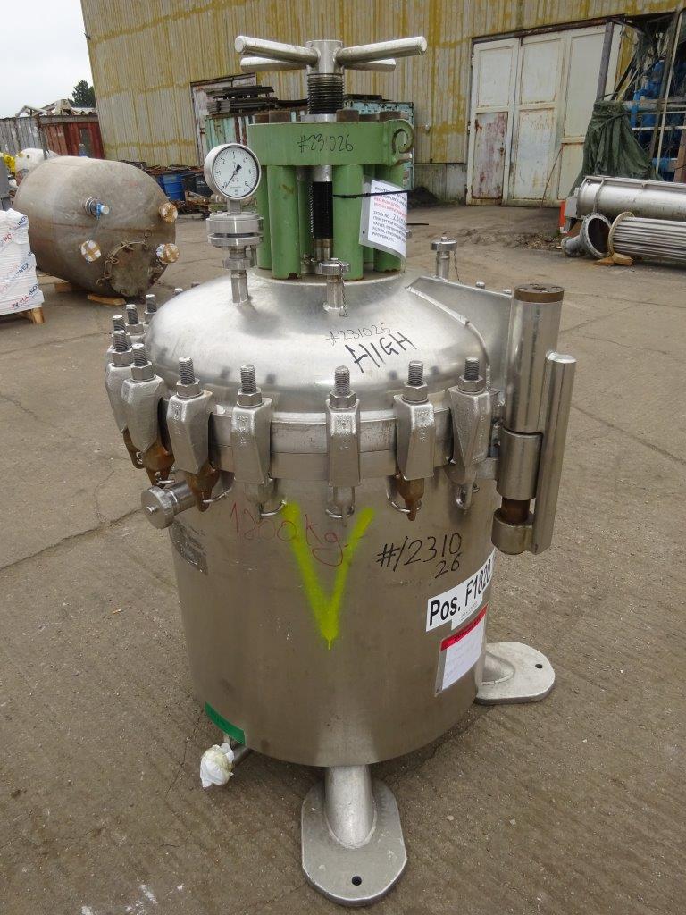 IPP# 231026, 9.5 m² (102.3 ft²)  Stainless Steel Austentic Pressure Leaf Filter For Sale