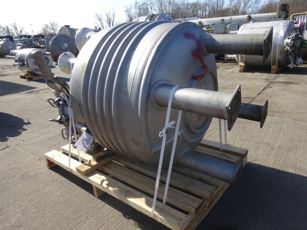 IPP# 231174, 1,666 L (440.1 gallons)  Stainless Steel Austentic Batch-Type Agitated Reactor For Sale