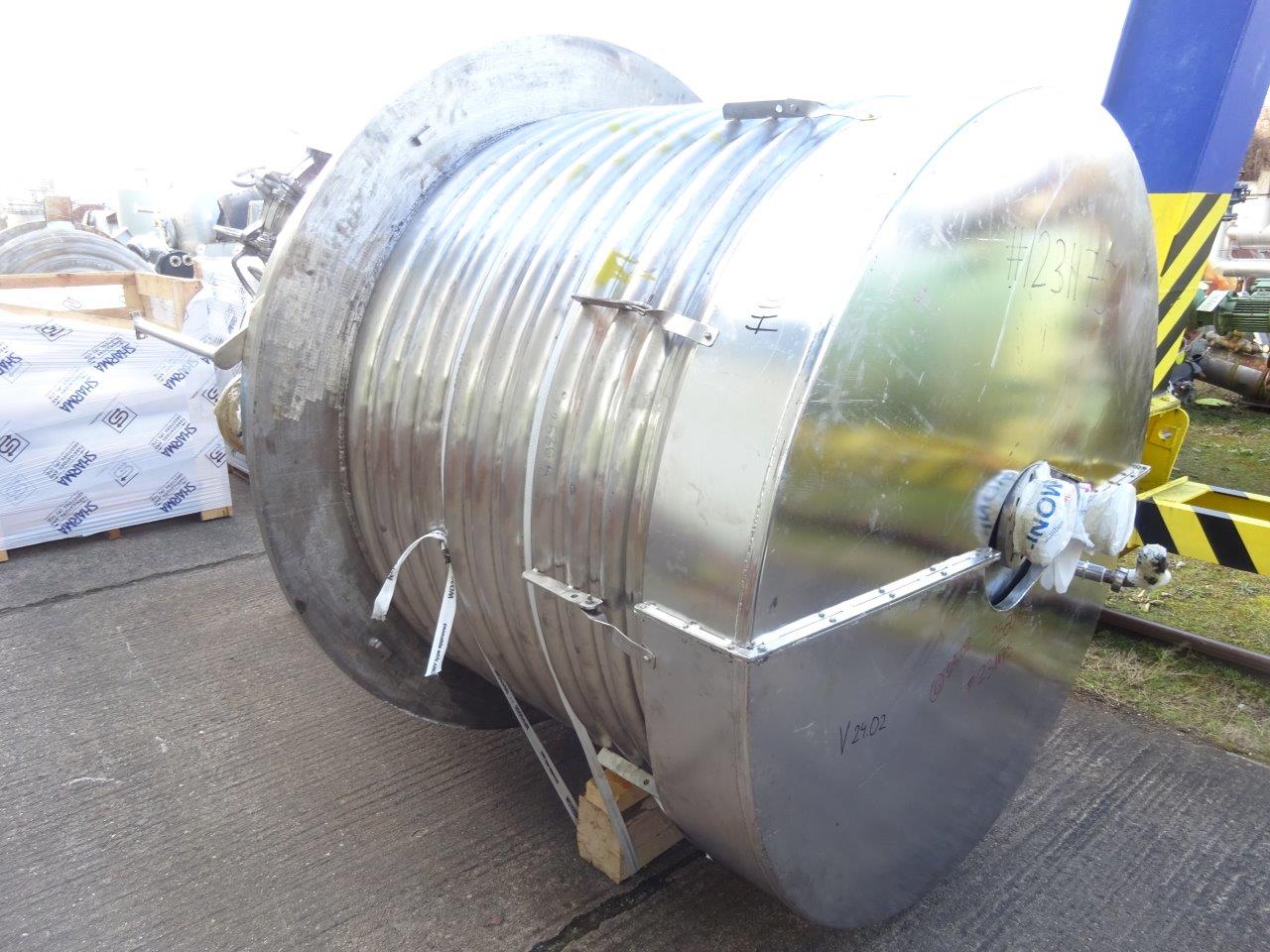 IPP# 231175, 3,685 L (973.5 gallons)  Stainless Steel Austentic Batch-Type Agitated Reactor For Sale