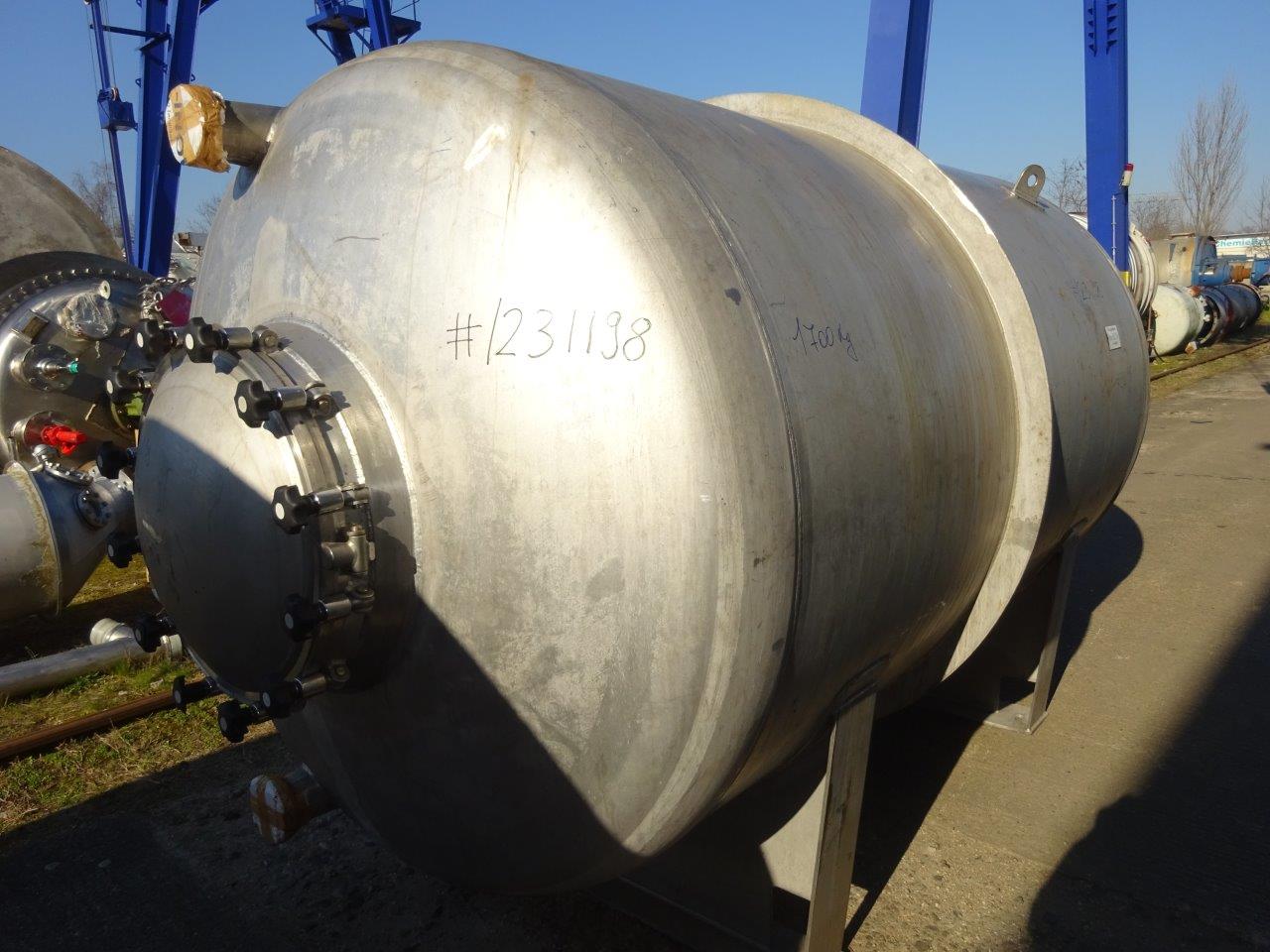 IPP# 231198, 6,300 L (1,664 gallons)  Stainless Steel 316  Tank For Sale