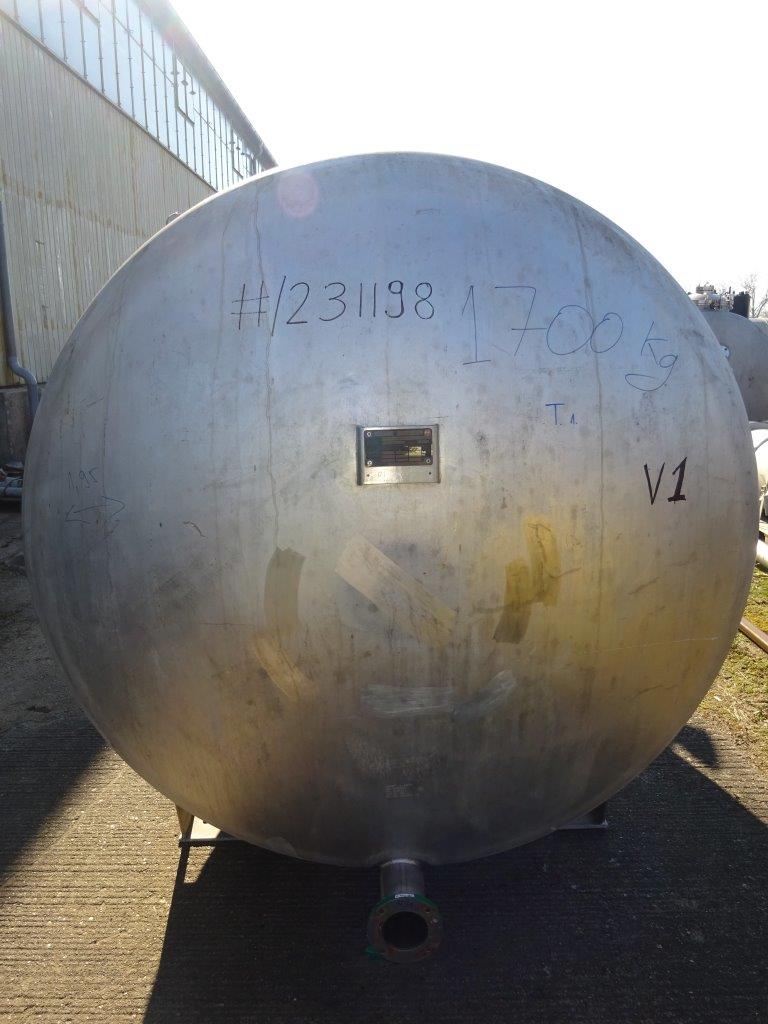 IPP# 231198, 6,300 L (1,664 gallons)  Stainless Steel 316  Tank For Sale