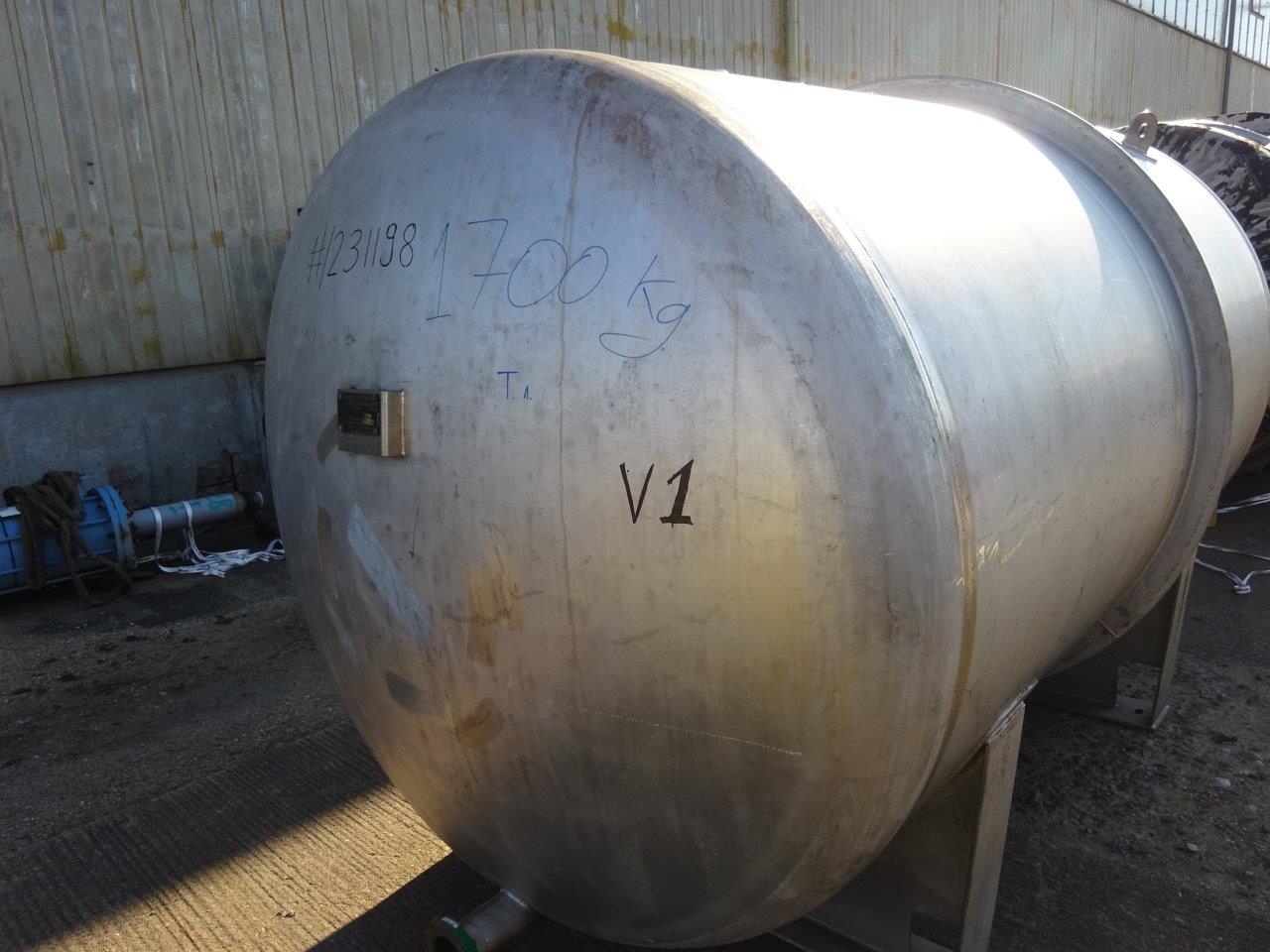 IPP# 231198, 6,300 L (1,664 gallons)  Stainless Steel 316  Tank For Sale