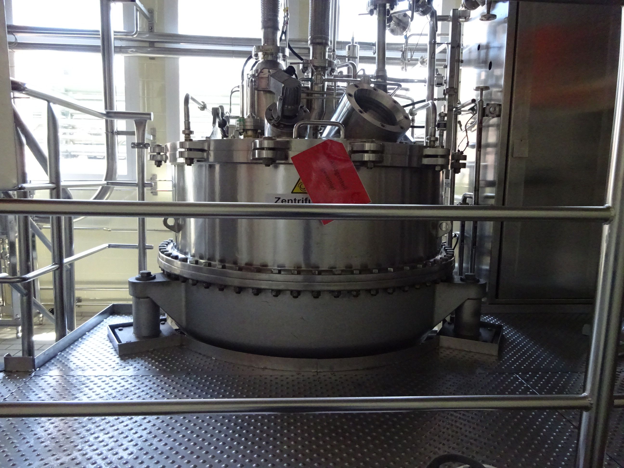 IPP# 231133, 1,250 mm (49.2 in)  Stainless Steel 316 Manual Discharge-Top Centrifuge-Basket For Sale