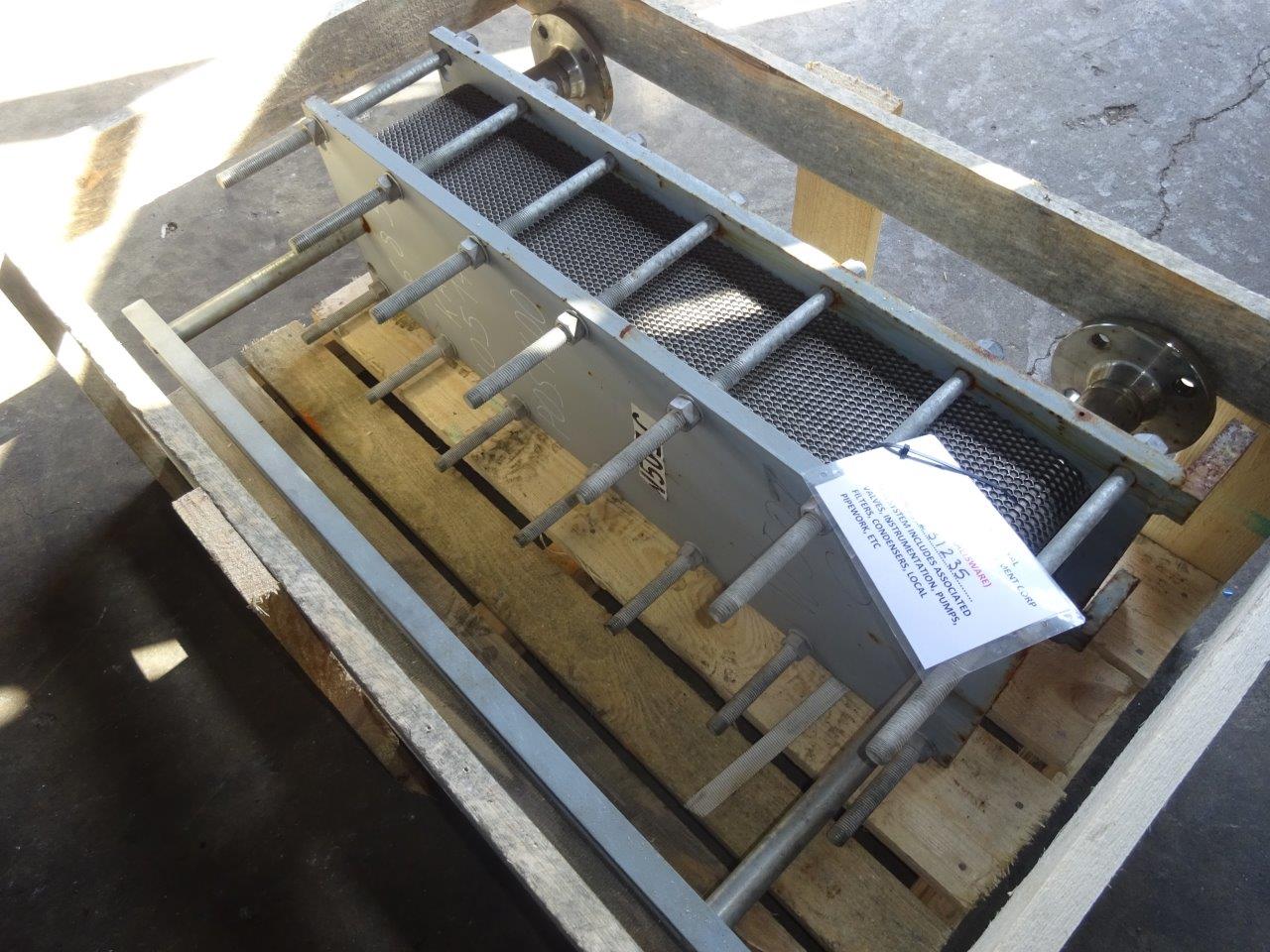 IPP# 231235, 12.8 m² (137.8 ft²)  Stainless Steel Austentic Plate and Frame Heat Exchanger For Sale