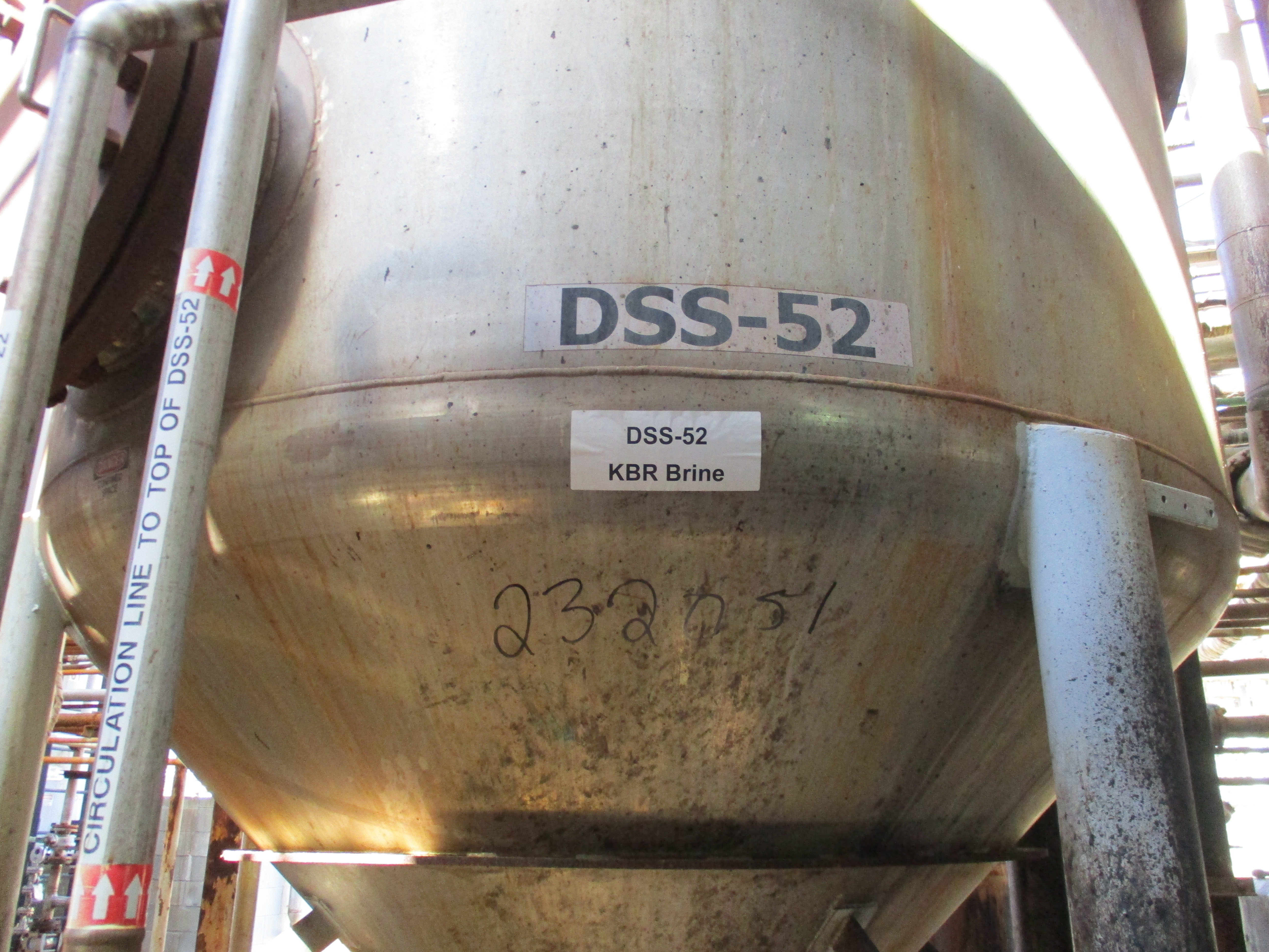 IPP# 232051, 18,927 L (5,000 gallons)  Stainless Steel 316  Tank For Sale