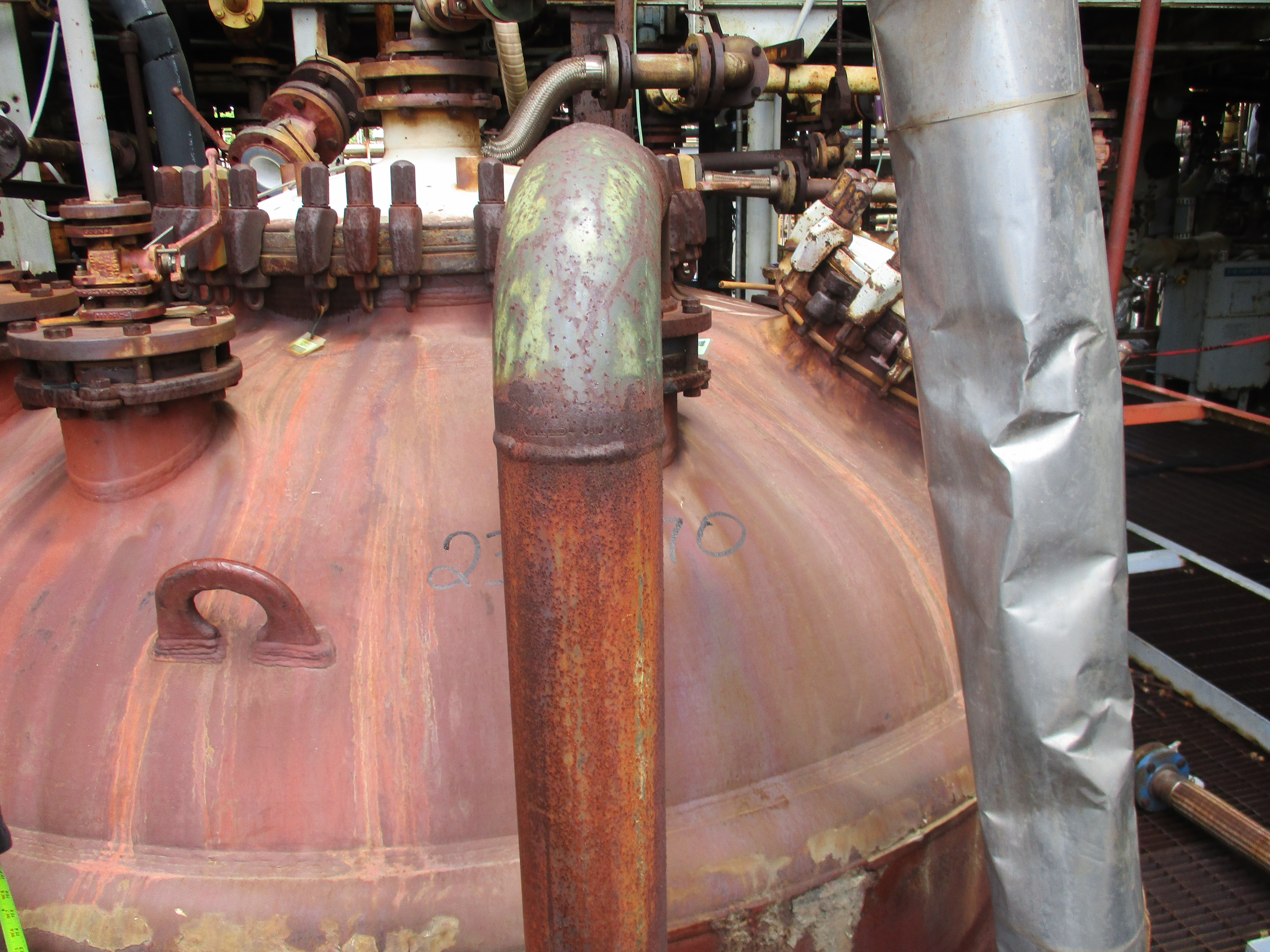 IPP# 232070, 15,142 L (4,000 gallons)  Glasslined Batch-Type Agitated Reactor For Sale