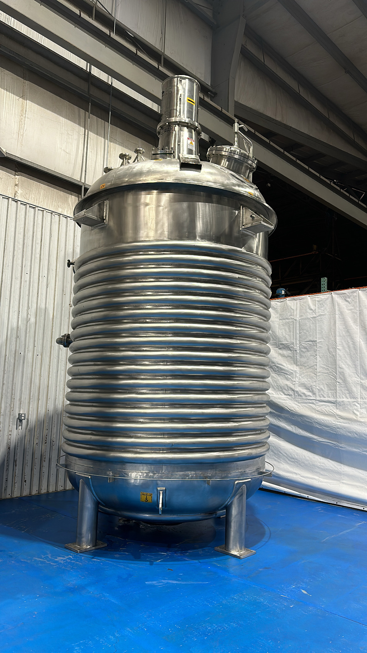 IPP# 232498, 15,142 L (4,000 gallons) New Stainless Steel 316L Batch-Type Agitated Reactor For Sale