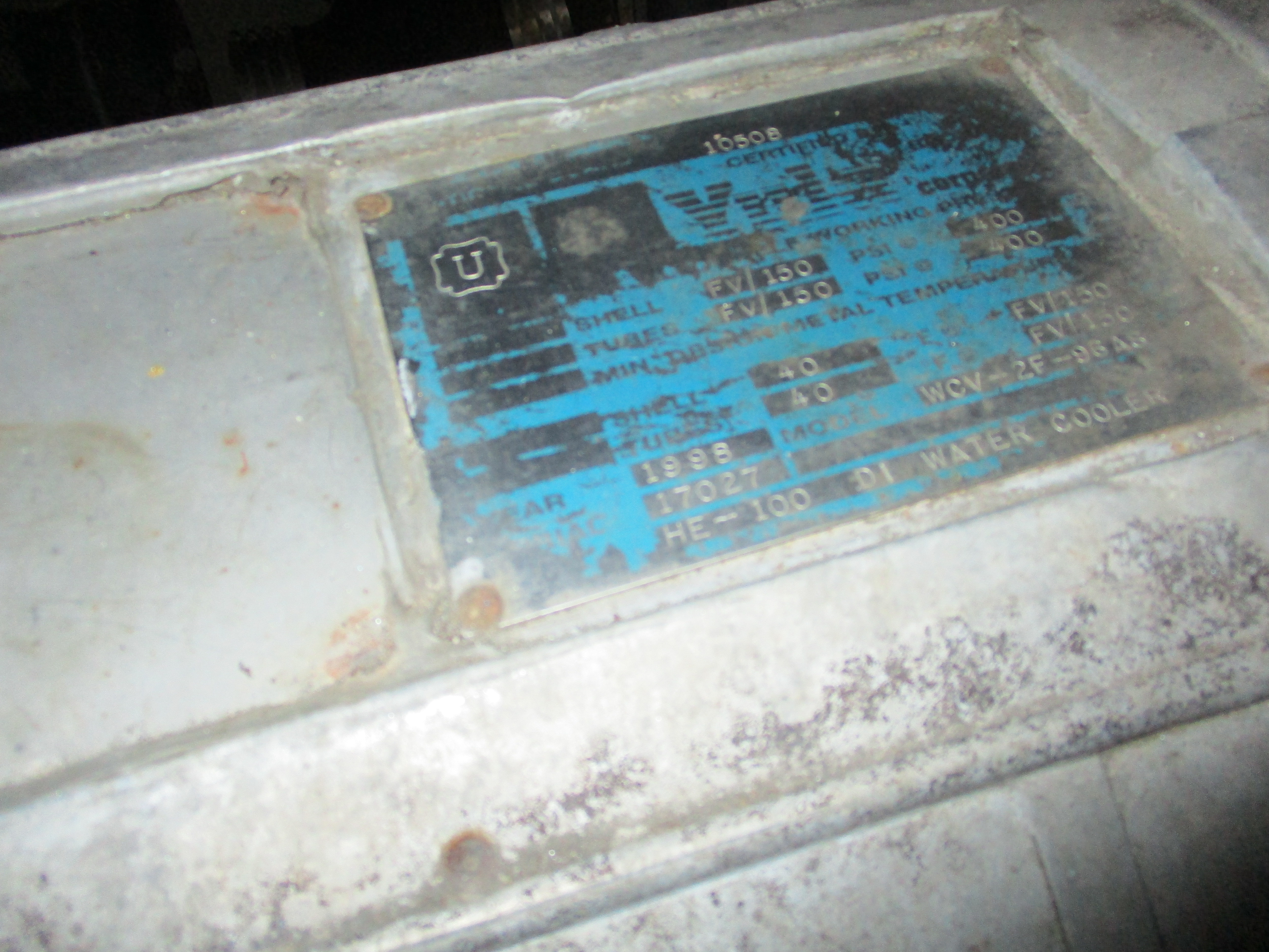  Shell and Tube Heat Exchanger 13.3 m² (143 ft²) Stainless Steel 316 For Sale - IPP# 232720