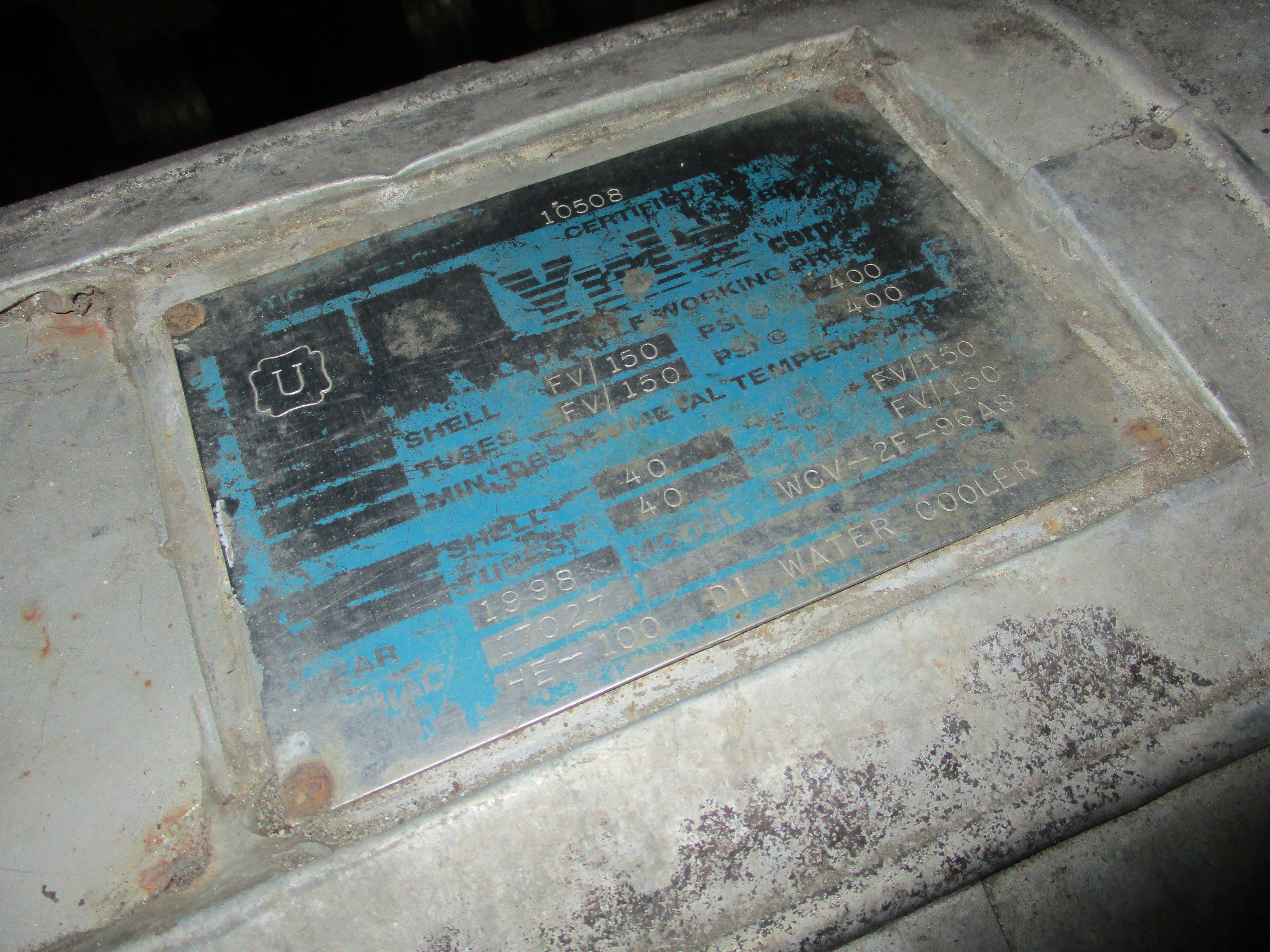  Shell and Tube Heat Exchanger 13.3 m² (143 ft²) Stainless Steel 316 For Sale - IPP# 232720