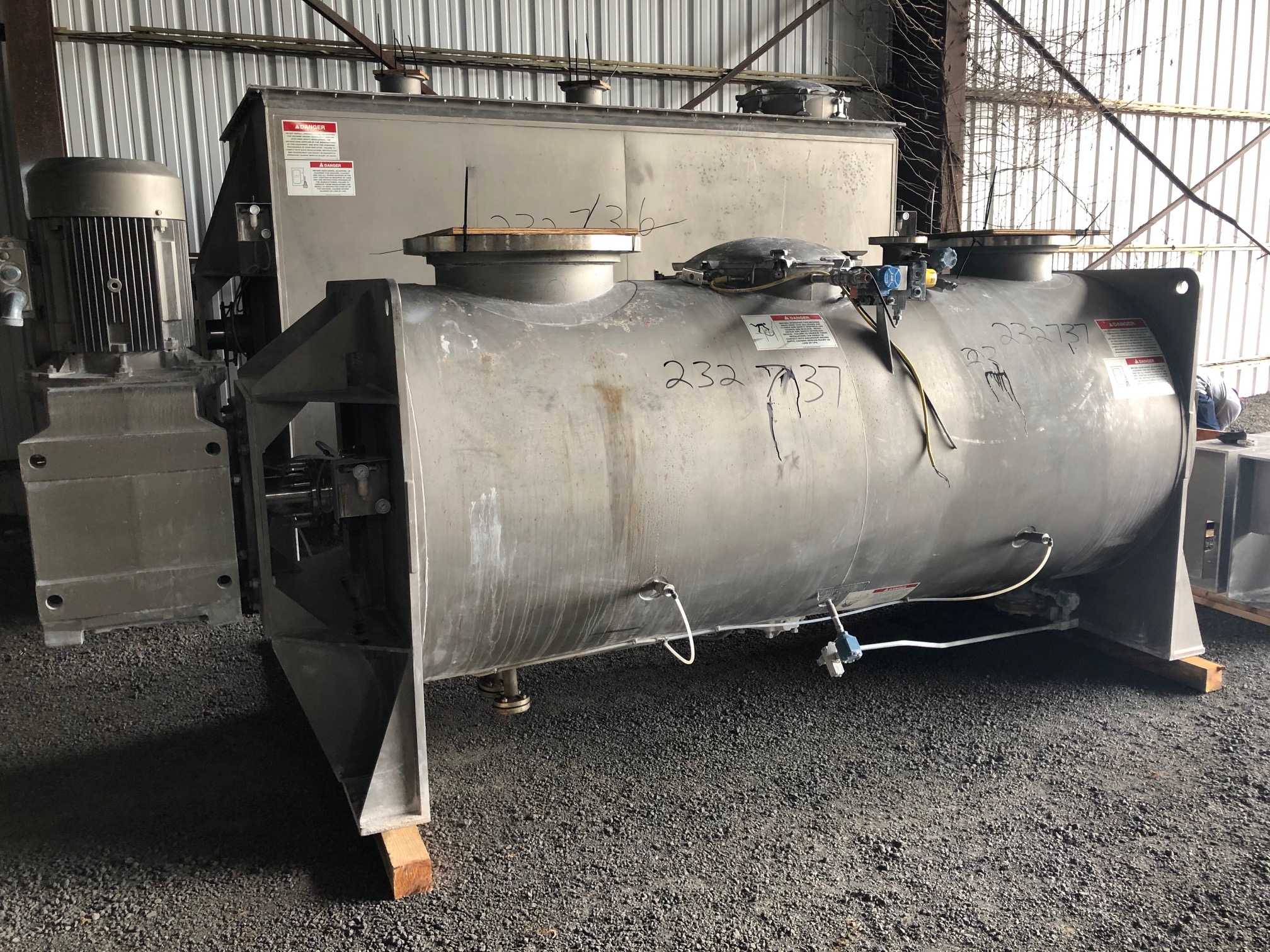 IPP# 232737, 2.8 m3 (100 ft3)  Stainless Steel 304  Dryer-Rotary Vacuum For Sale