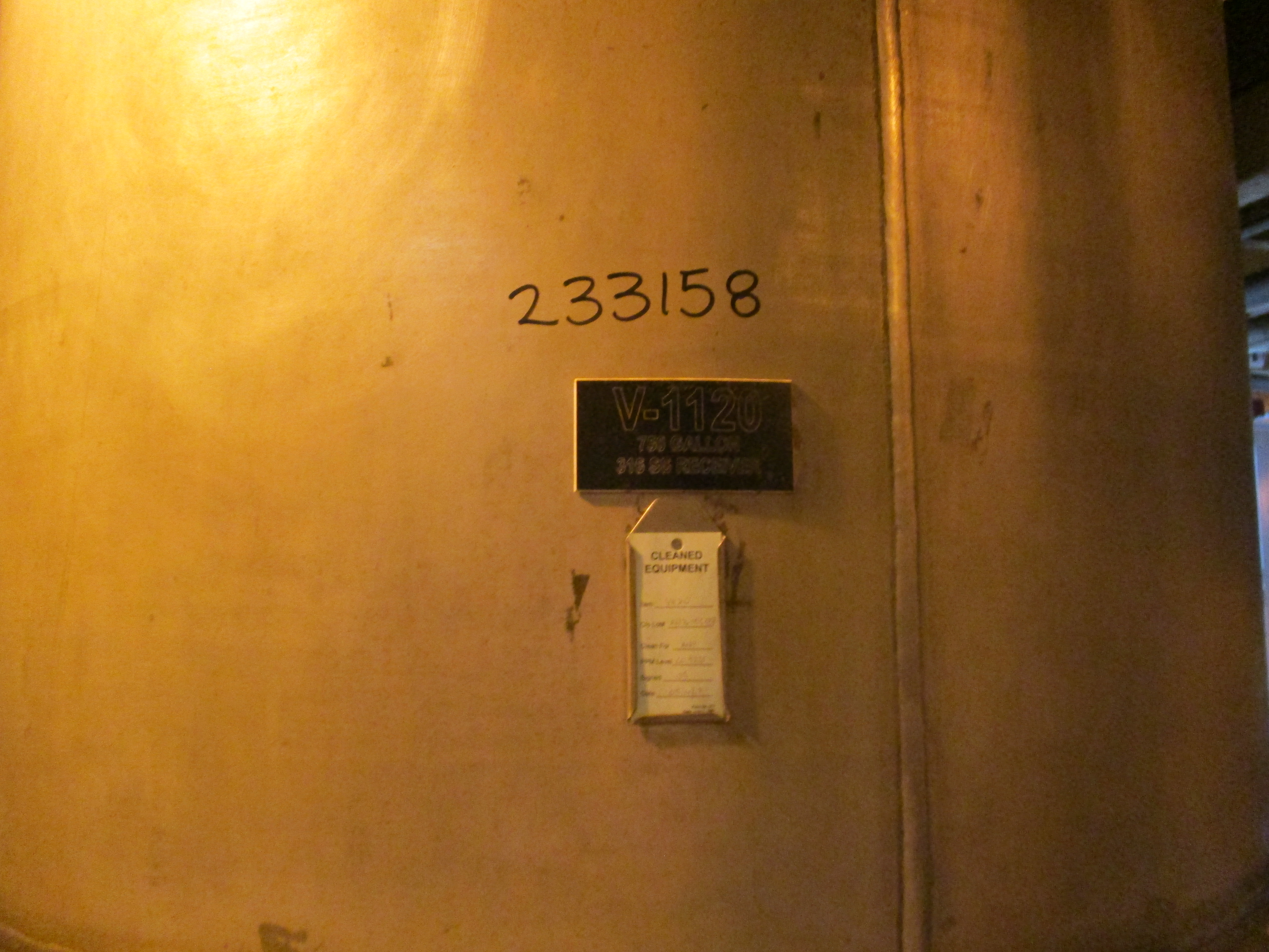   Tank 2,850 L (750 gallons) Stainless Steel 316 For Sale - IPP# 233158