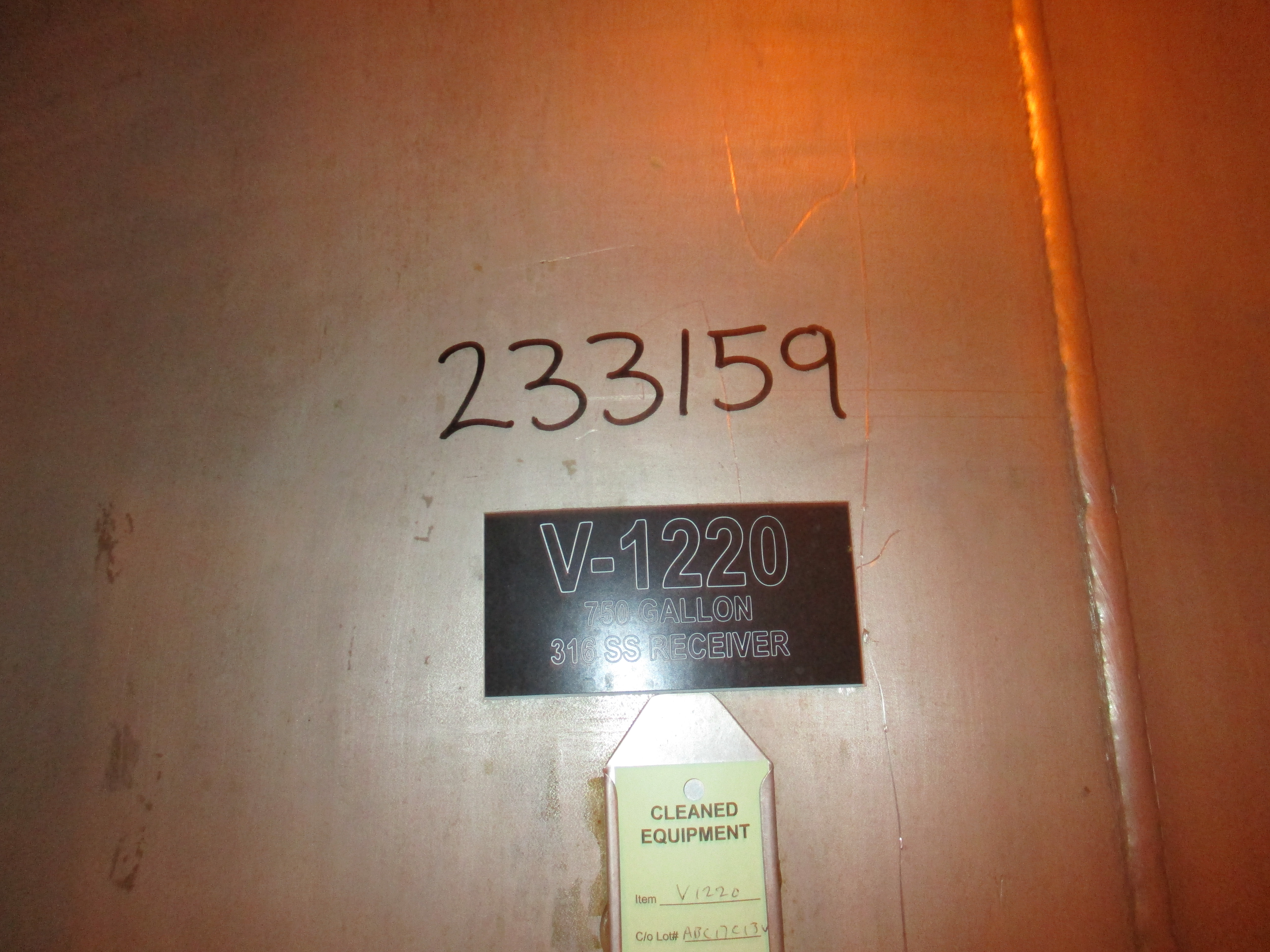   Tank 2,850 L (750 gallons) Stainless Steel 316 For Sale - IPP# 233159