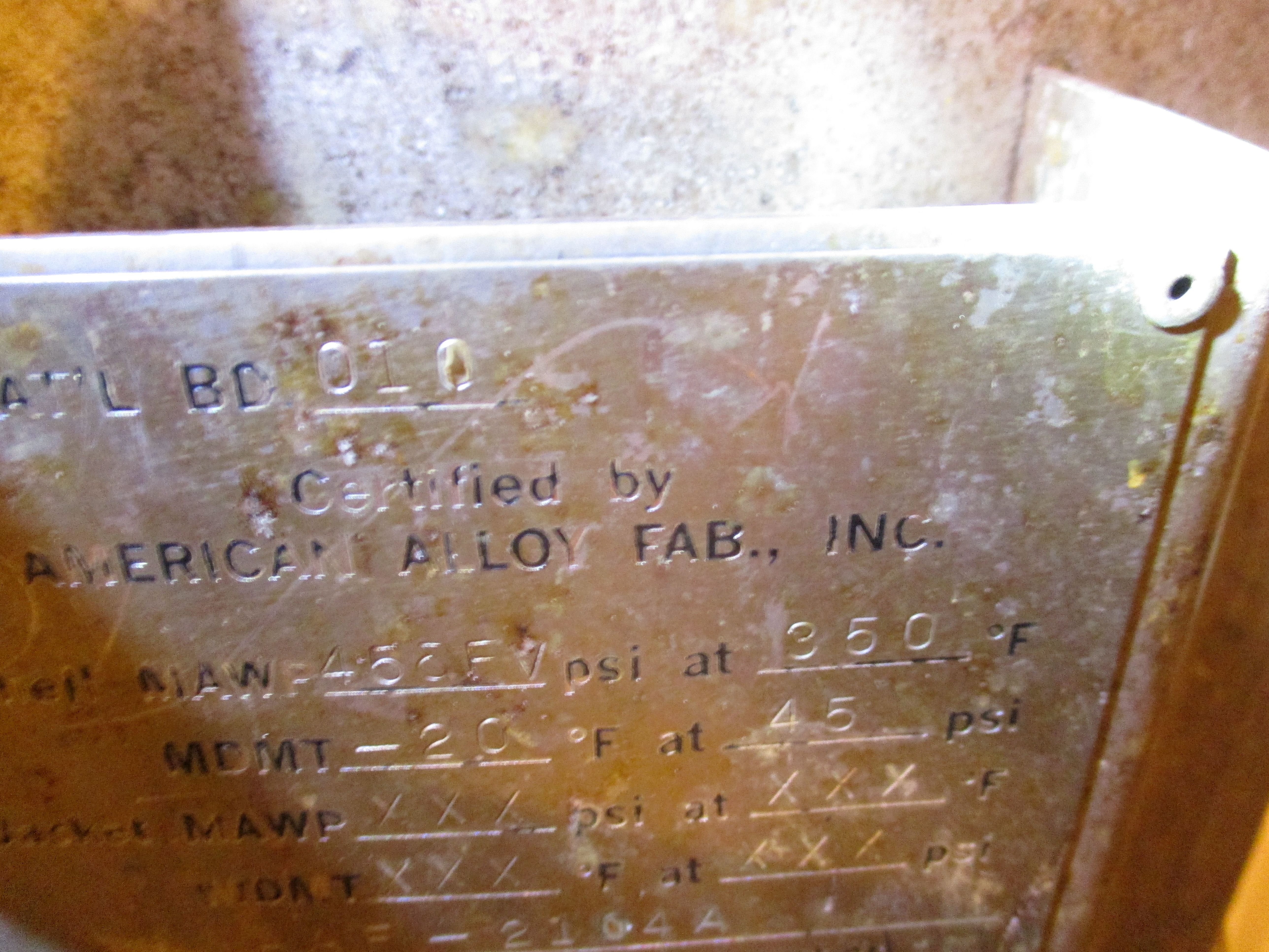   Tank 283.9 L (75 gallons) Stainless Steel 316 For Sale - IPP# 233178
