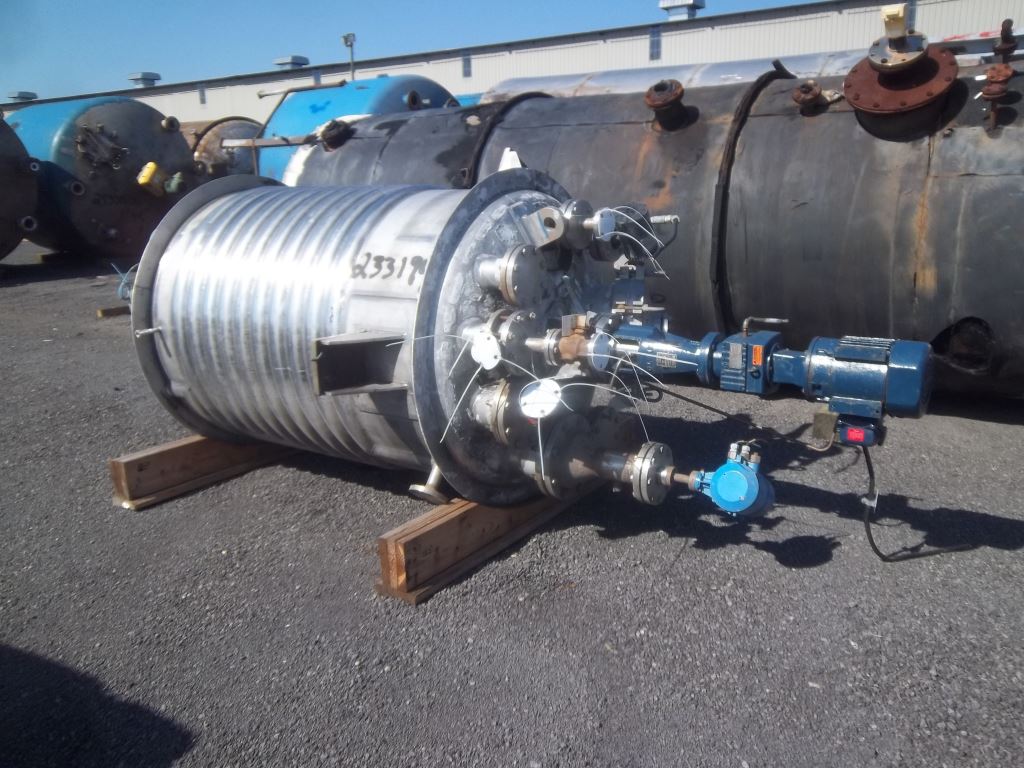 IPP# 233194, 1,893 L (500 gallons)  Stainless Steel 316L Batch-Type Agitated Reactor For Sale