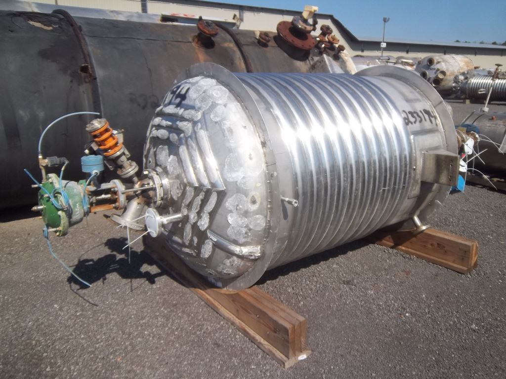 IPP# 233194, 1,893 L (500 gallons)  Stainless Steel 316L Batch-Type Agitated Reactor For Sale