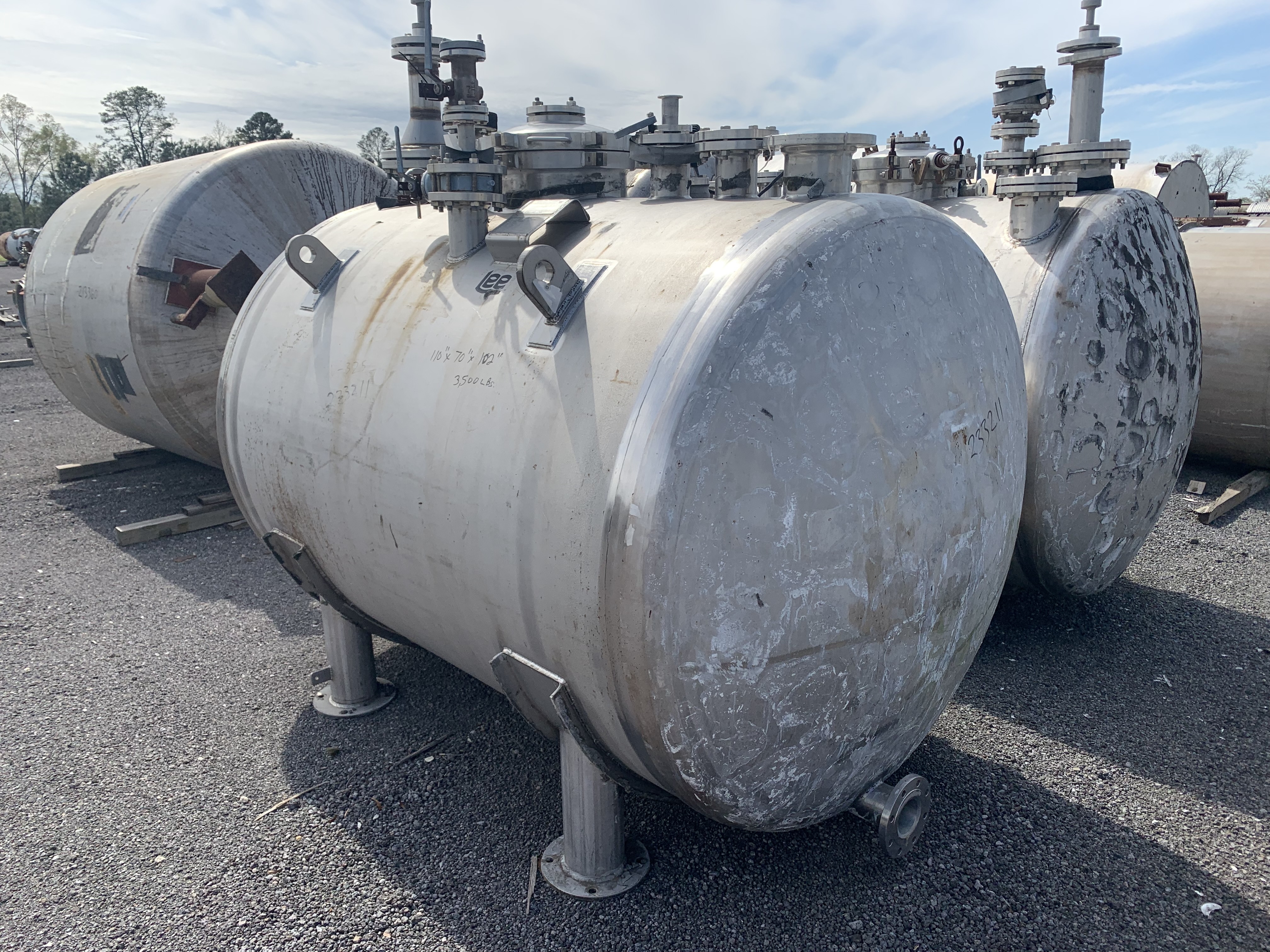 Stainless Steel 316L Lee Industries 1500 SS Tank - IPP# 233211