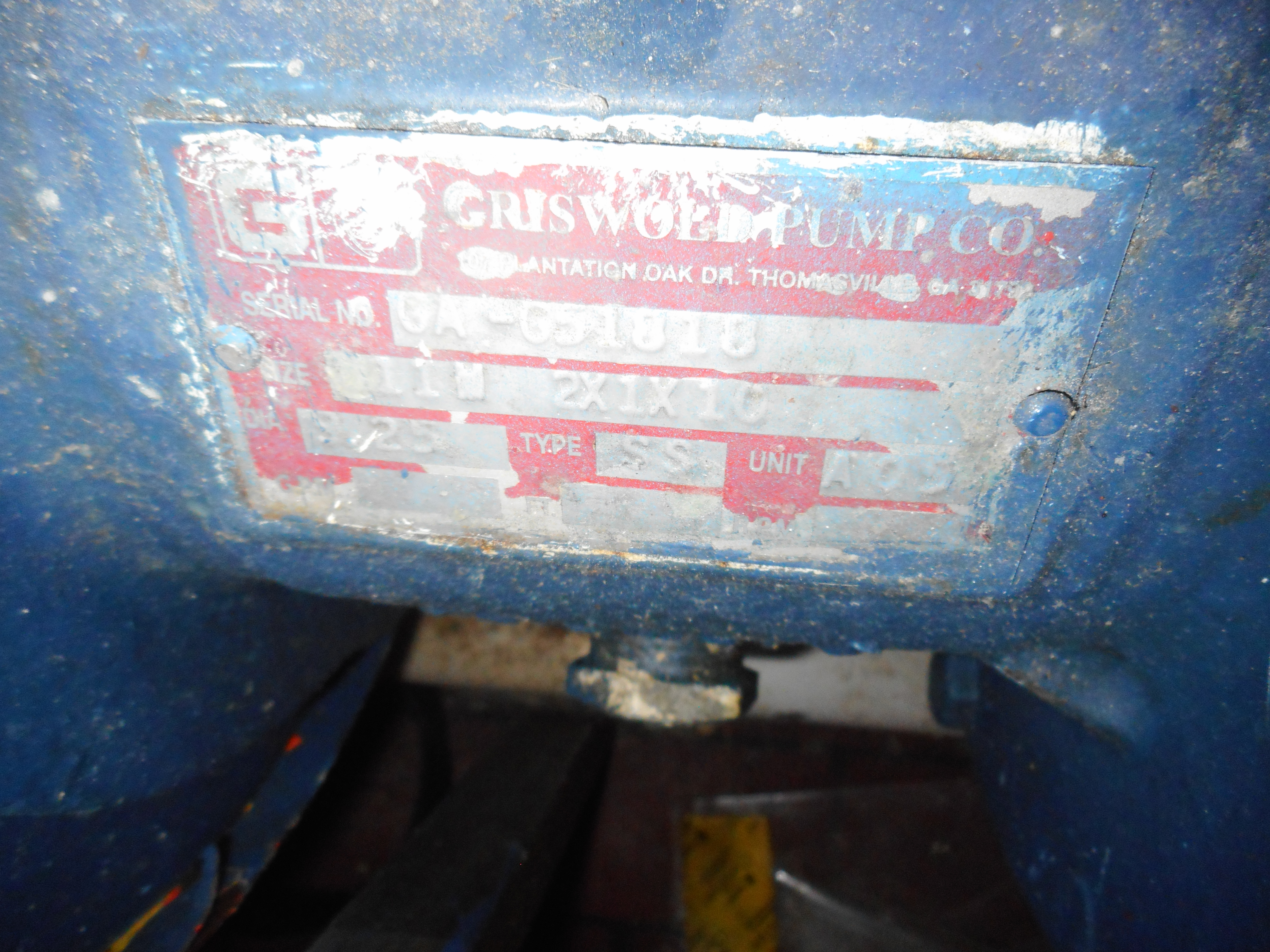 Stainless Steel 316 Griswold Centrifugal Pump - IPP# 233388