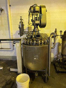 IPP# 233732, 189.3 L (50 gallons)  Glasslined Batch-Type Agitated Reactor For Sale