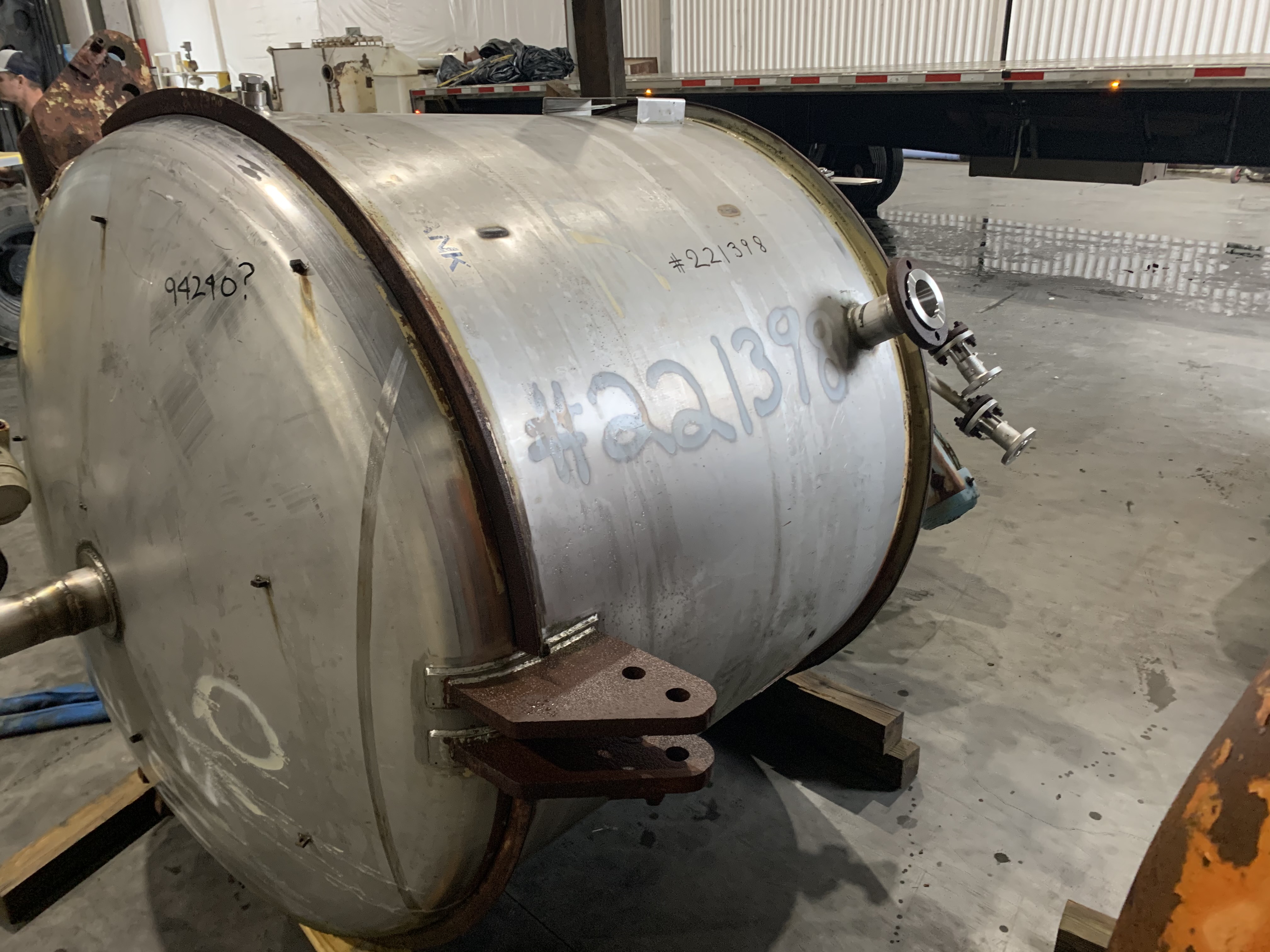 IPP# 233855, 1,893 L (500 gallons)  Stainless Steel 321  Tank For Sale