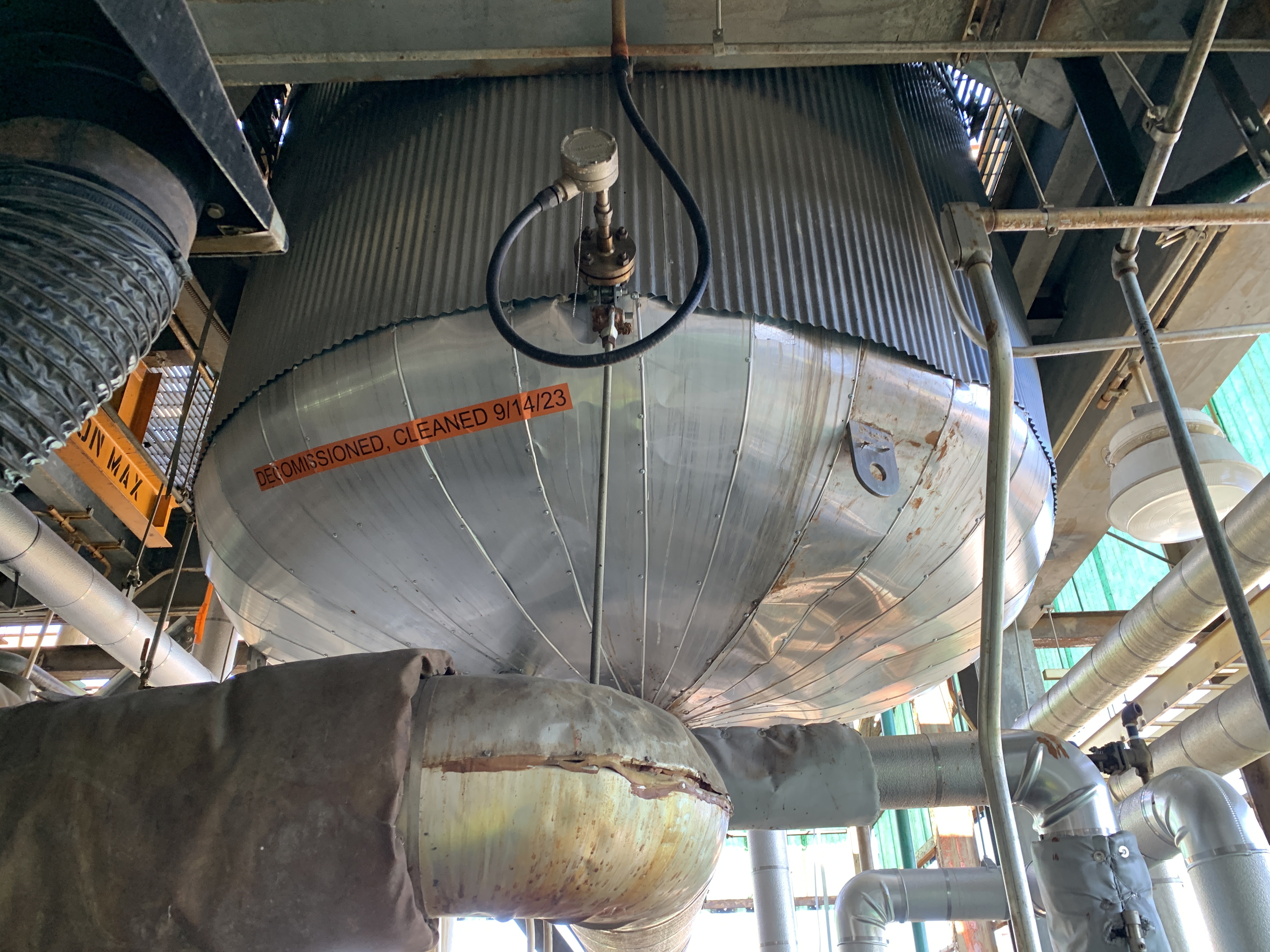 IPP# 245598, 11,356 L (3,000 gallons)  Stainless Steel 304 Batch-Type Agitated Reactor For Sale