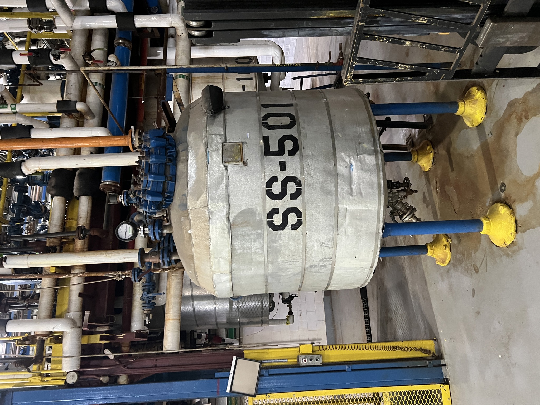 IPP# 245505, 1,893 L (500 gallons)  Stainless Steel 316 Batch-Type Agitated Reactor For Sale