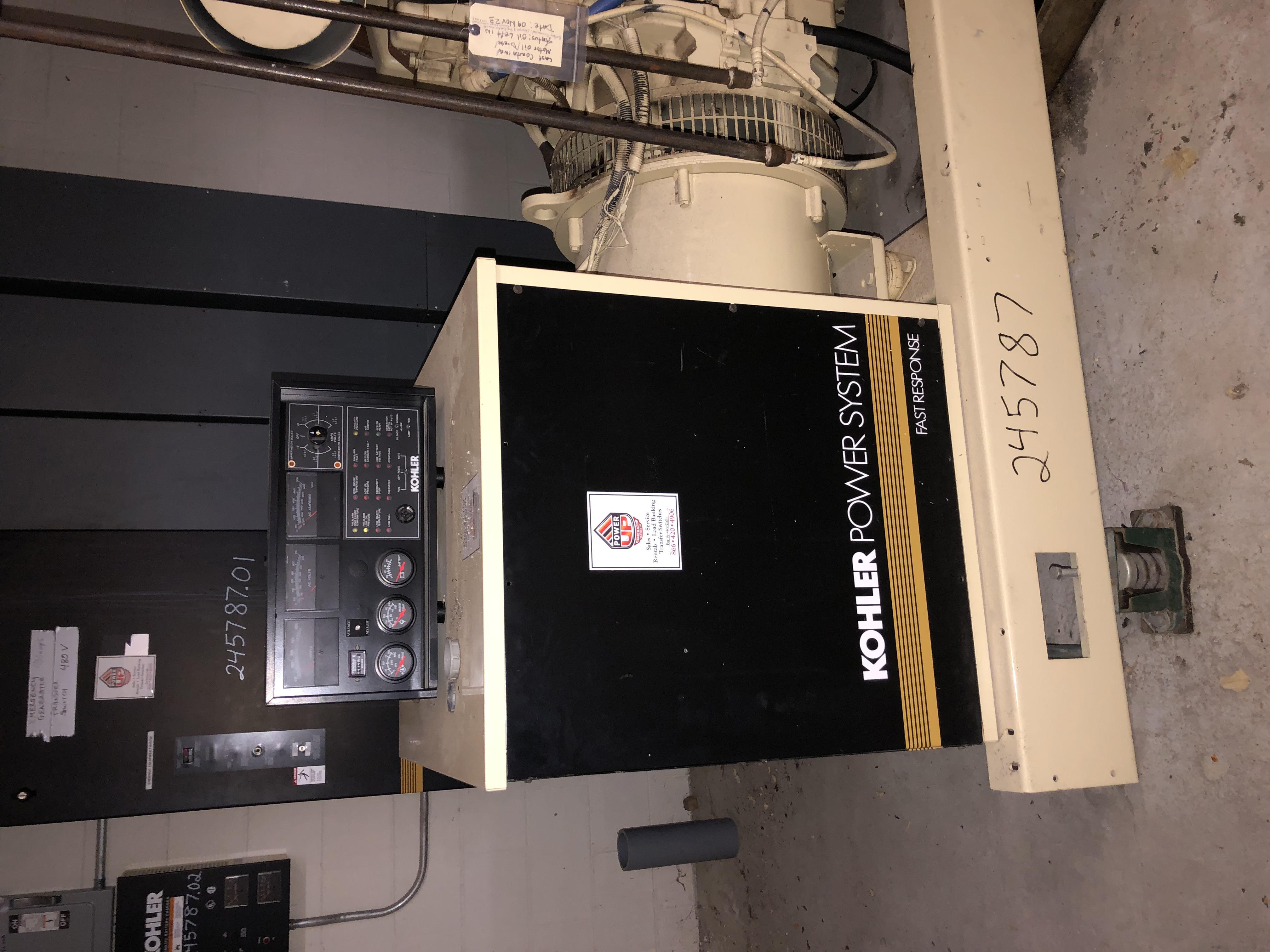 150 kW Kohler Diesel Generator – 600 A, 240 V 3-Phase Emergency Backup - IPP# 245787