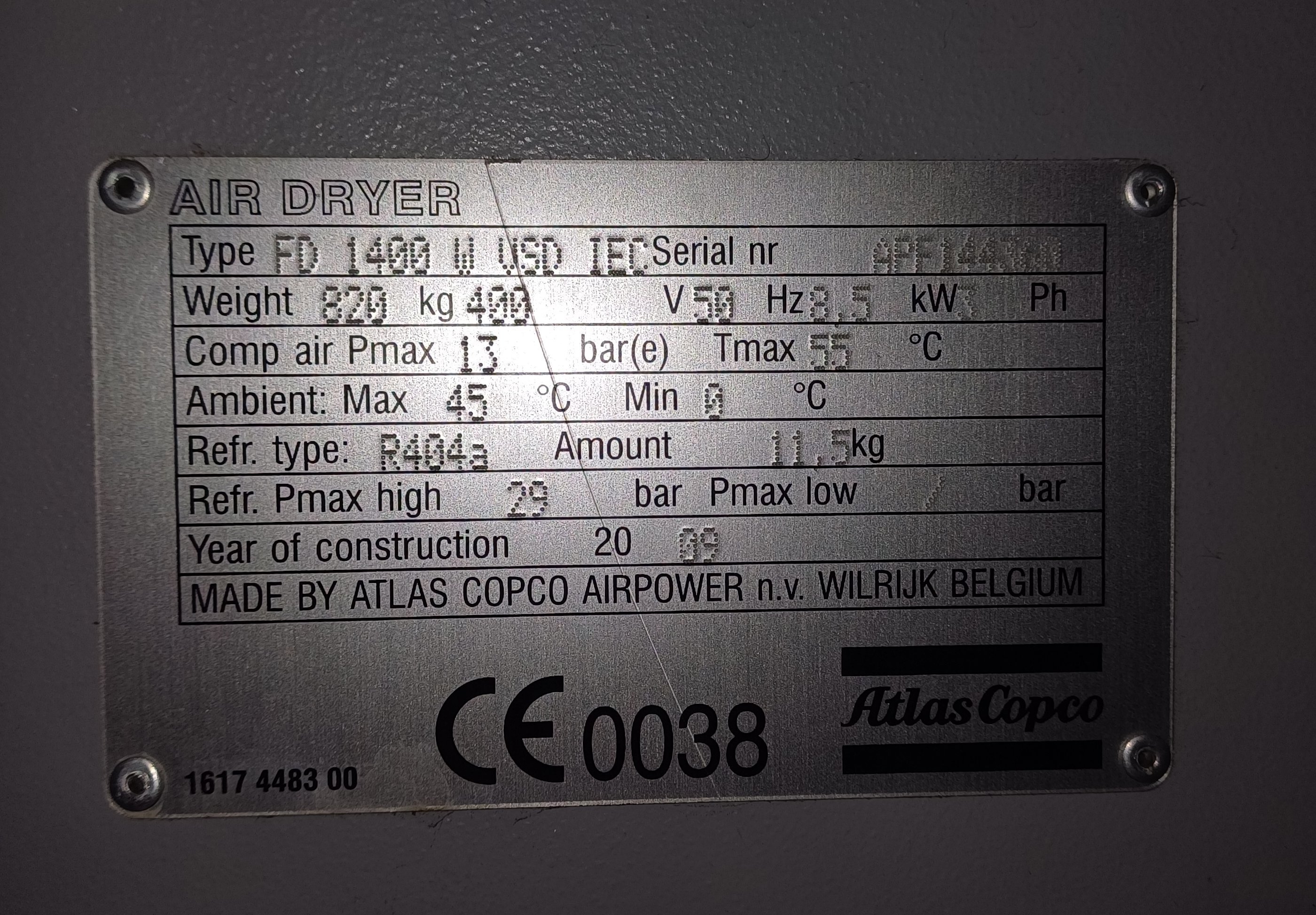   Dryer-Air  Carbon Steel For Sale - IPP# 245818