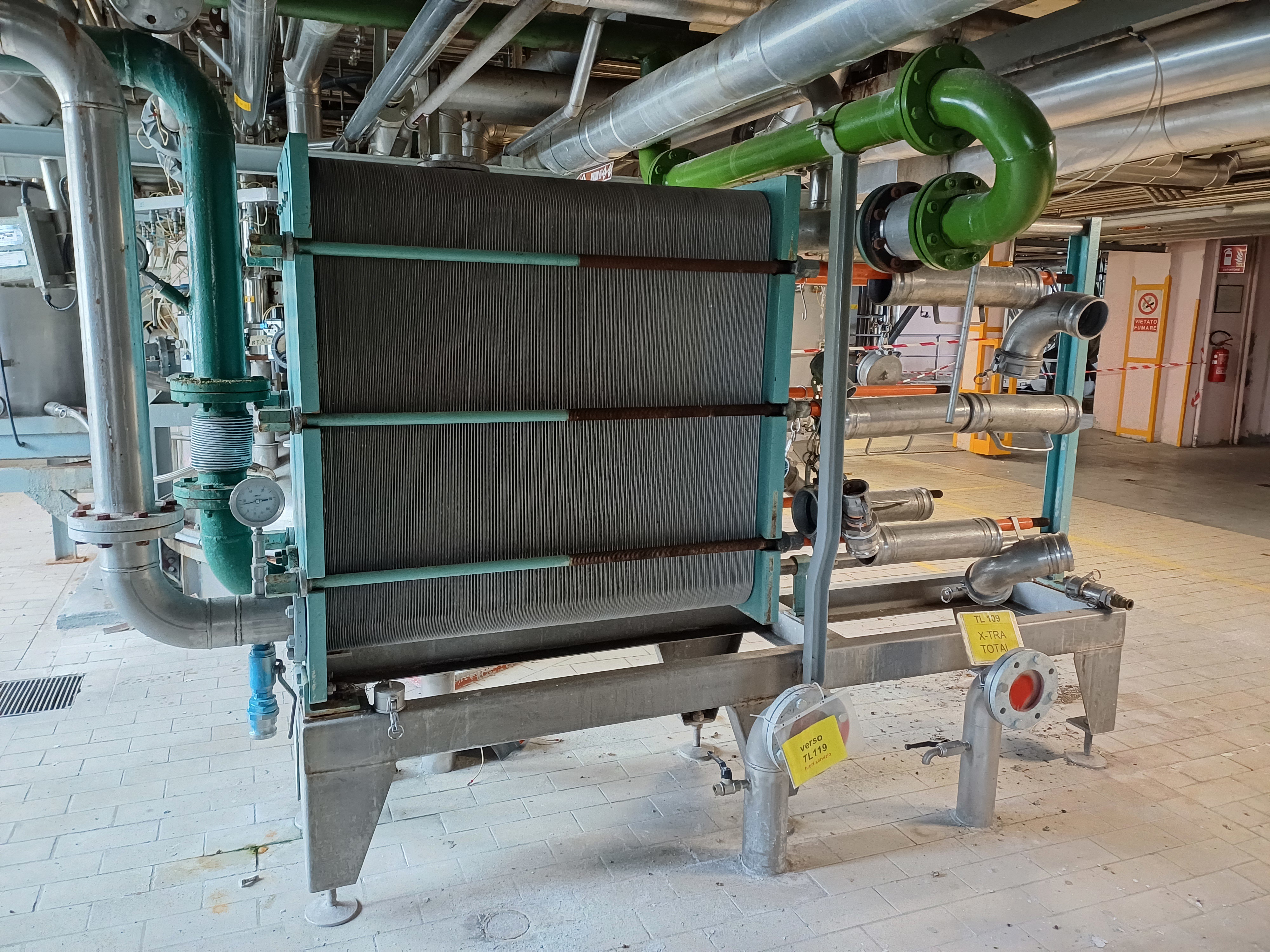 IPP# 245826, 108.8 m² (1,171 ft²)  Stainless Steel 316 Plate and Frame Heat Exchanger For Sale