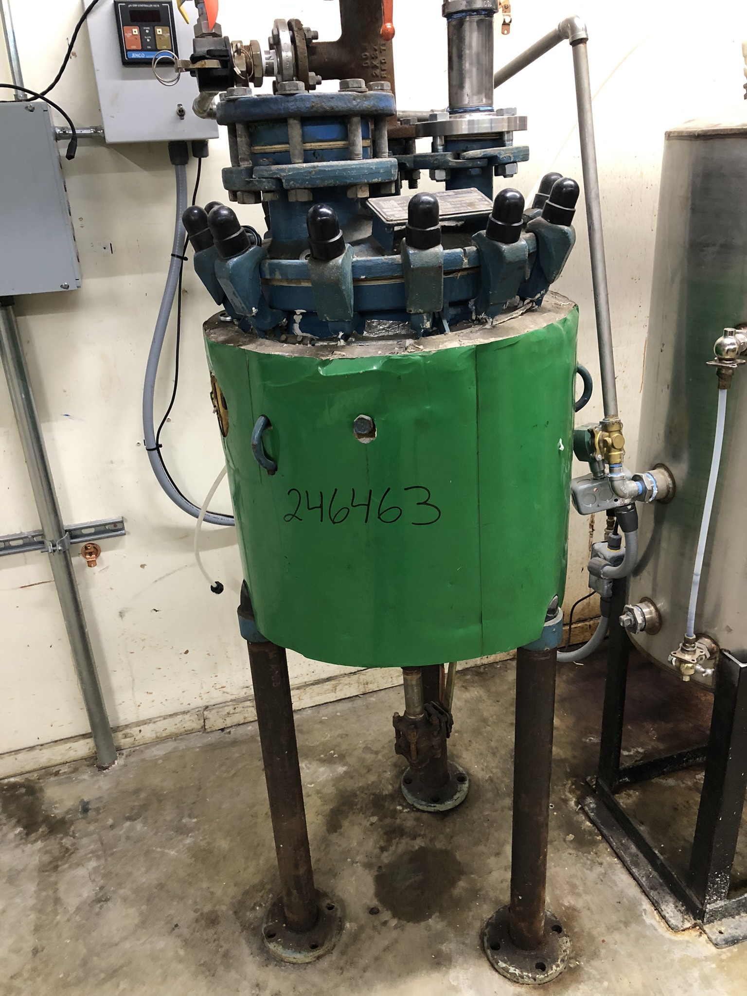 IPP# 246463, 37.9 L (10 gallons)  Glasslined Batch-Type Agitated Reactor For Sale