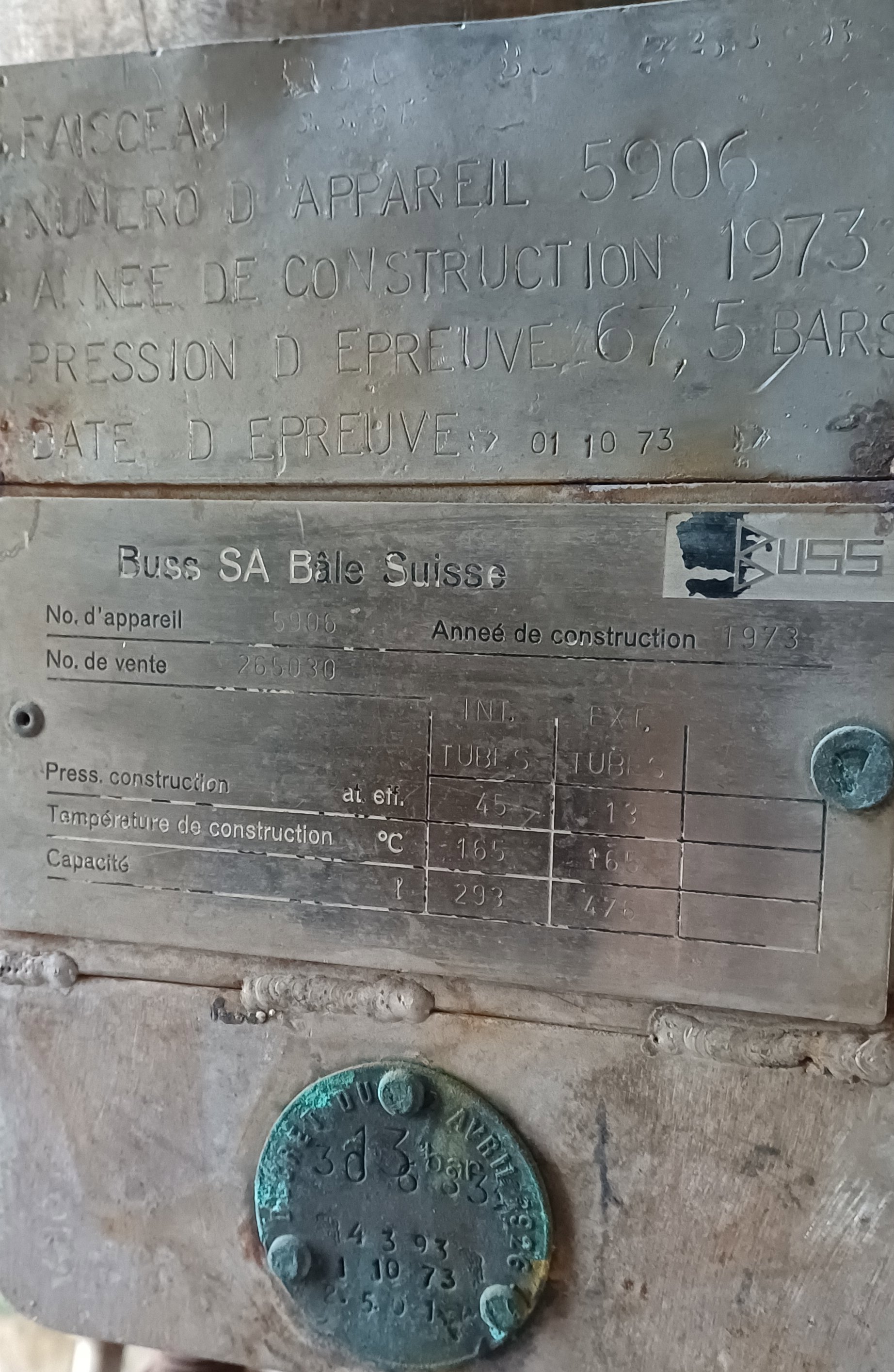 Stainless Steel Other  Shell and Tube Heat Exchanger - IPP# 246468