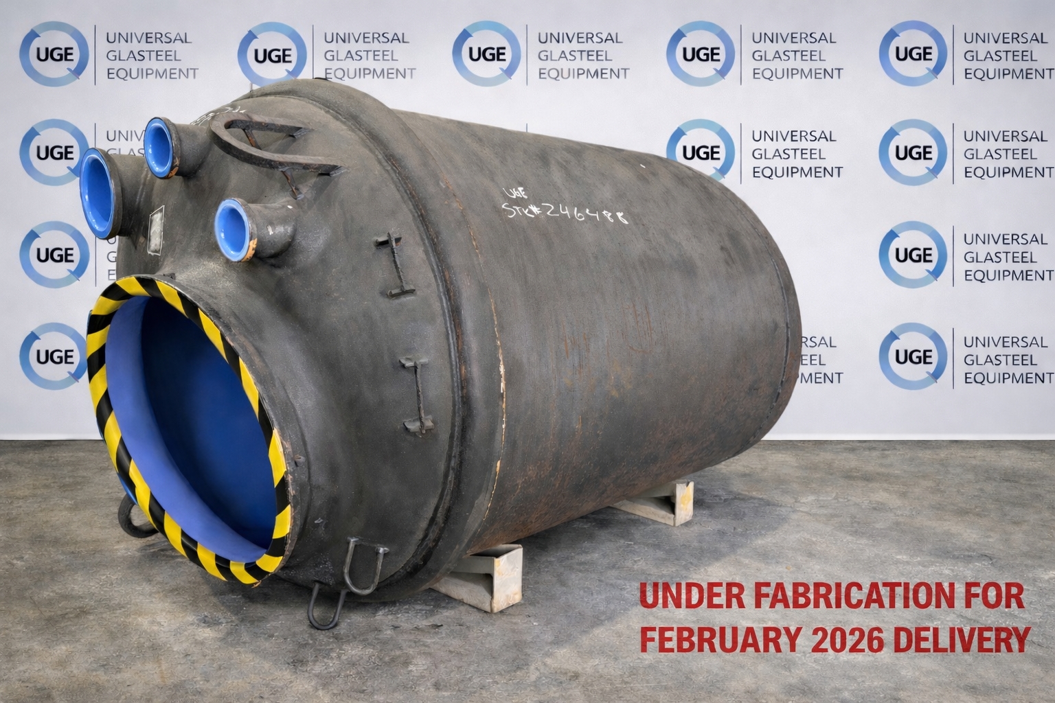 New Glasslined UGE UA-1000 Batch-Type Agitated Reactor - IPP# 246488