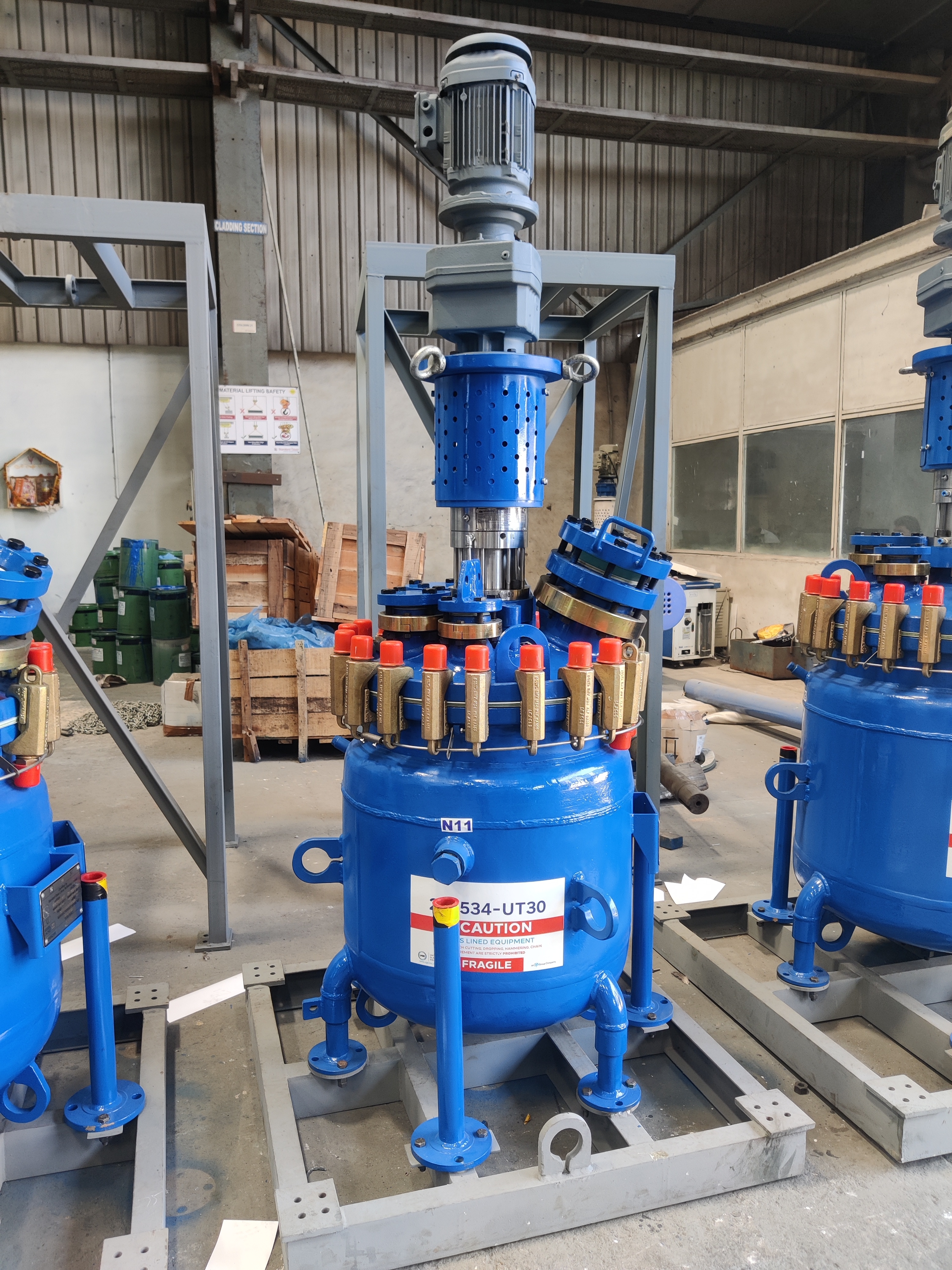 New Glasslined UGE UT-30 Reactor Assembly Batch-Type Agitated Reactor - IPP# 246534