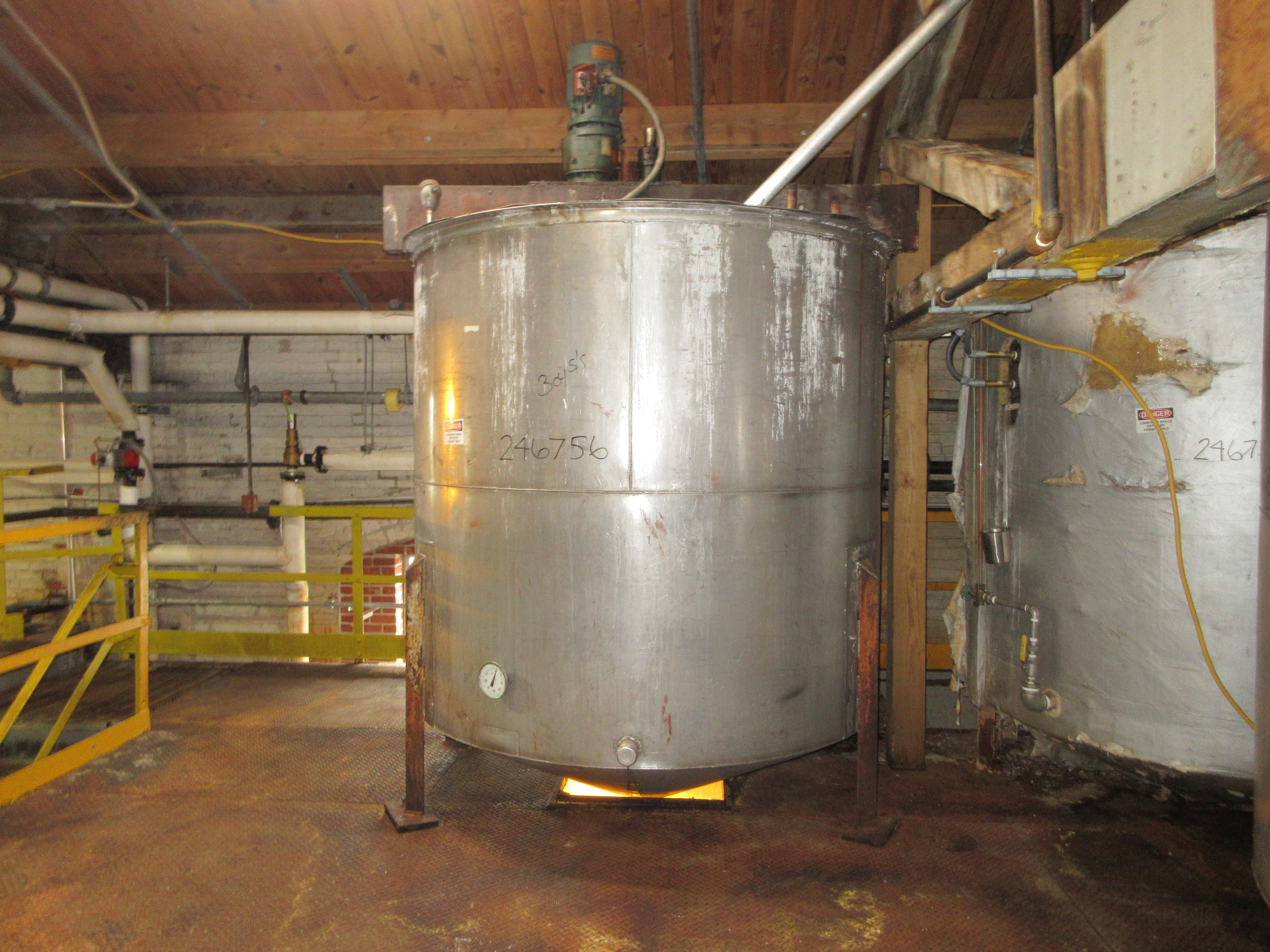 IPP# 246756, 5,678 L (1,500 gallons)  Stainless Steel 304  Tank For Sale