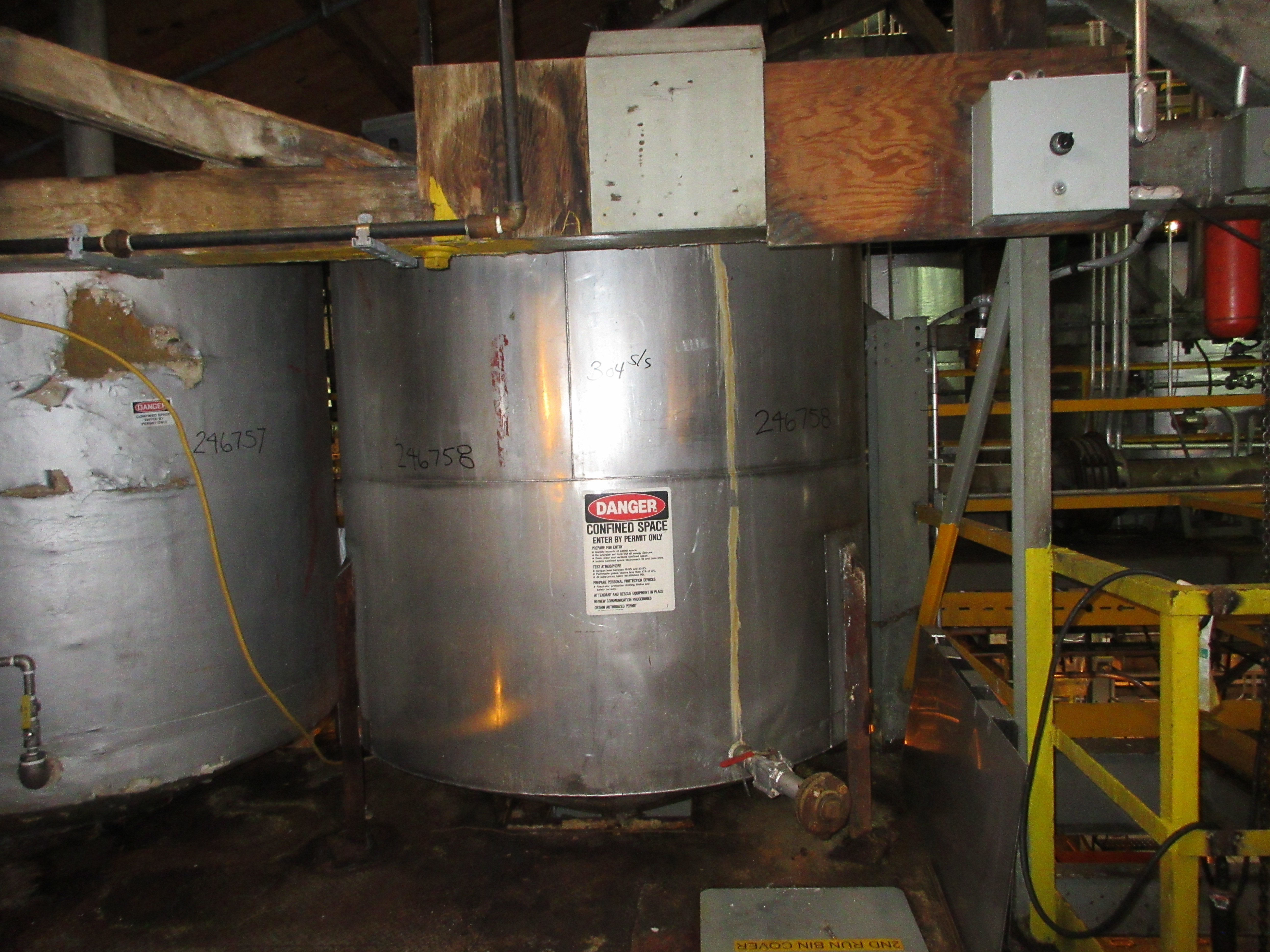 IPP# 246758, 5,678 L (1,500 gallons)  Stainless Steel 304  Tank For Sale