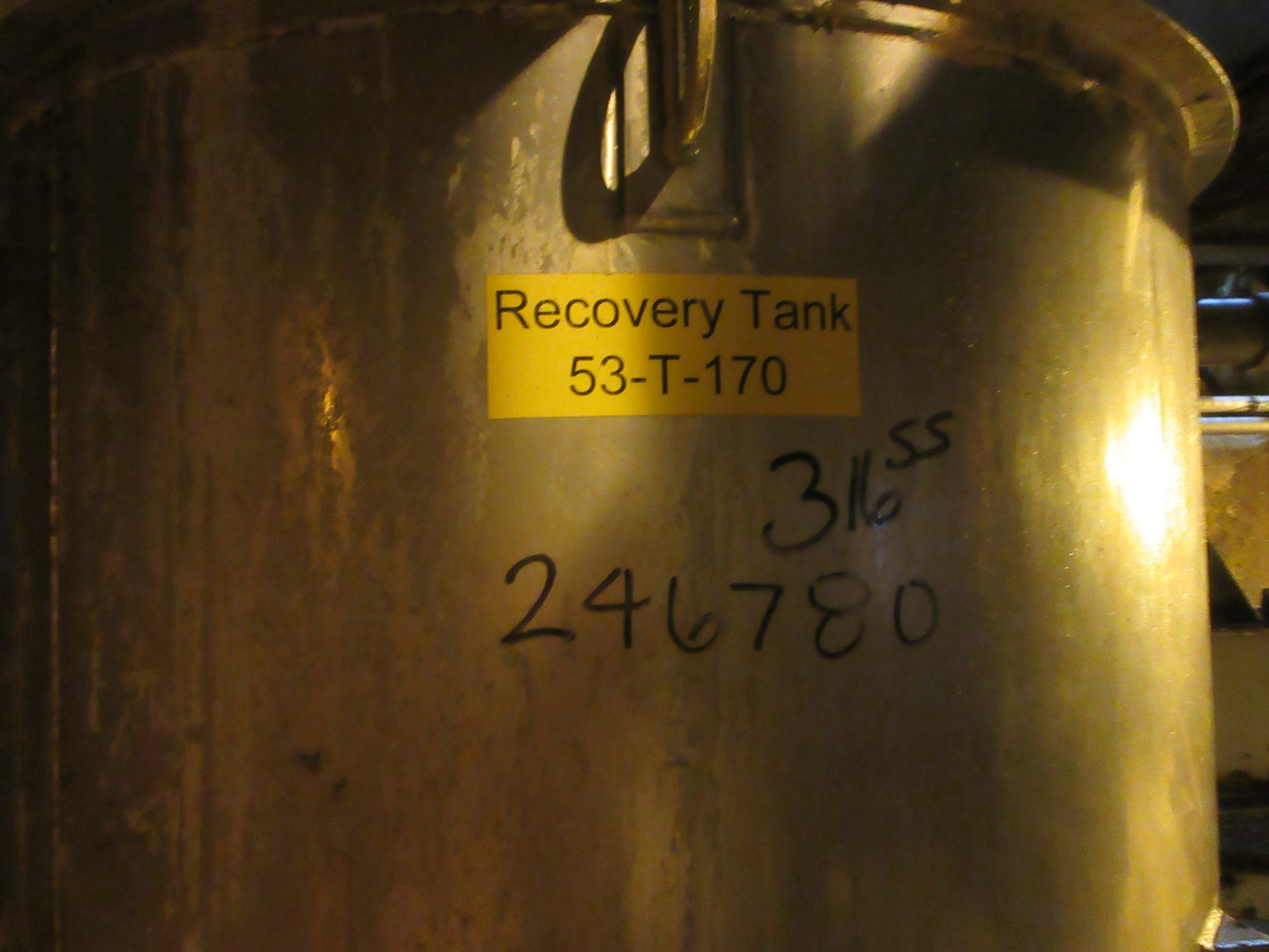 IPP# 246780, 3,028 L (800 gallons)  Stainless Steel 316  Tank For Sale