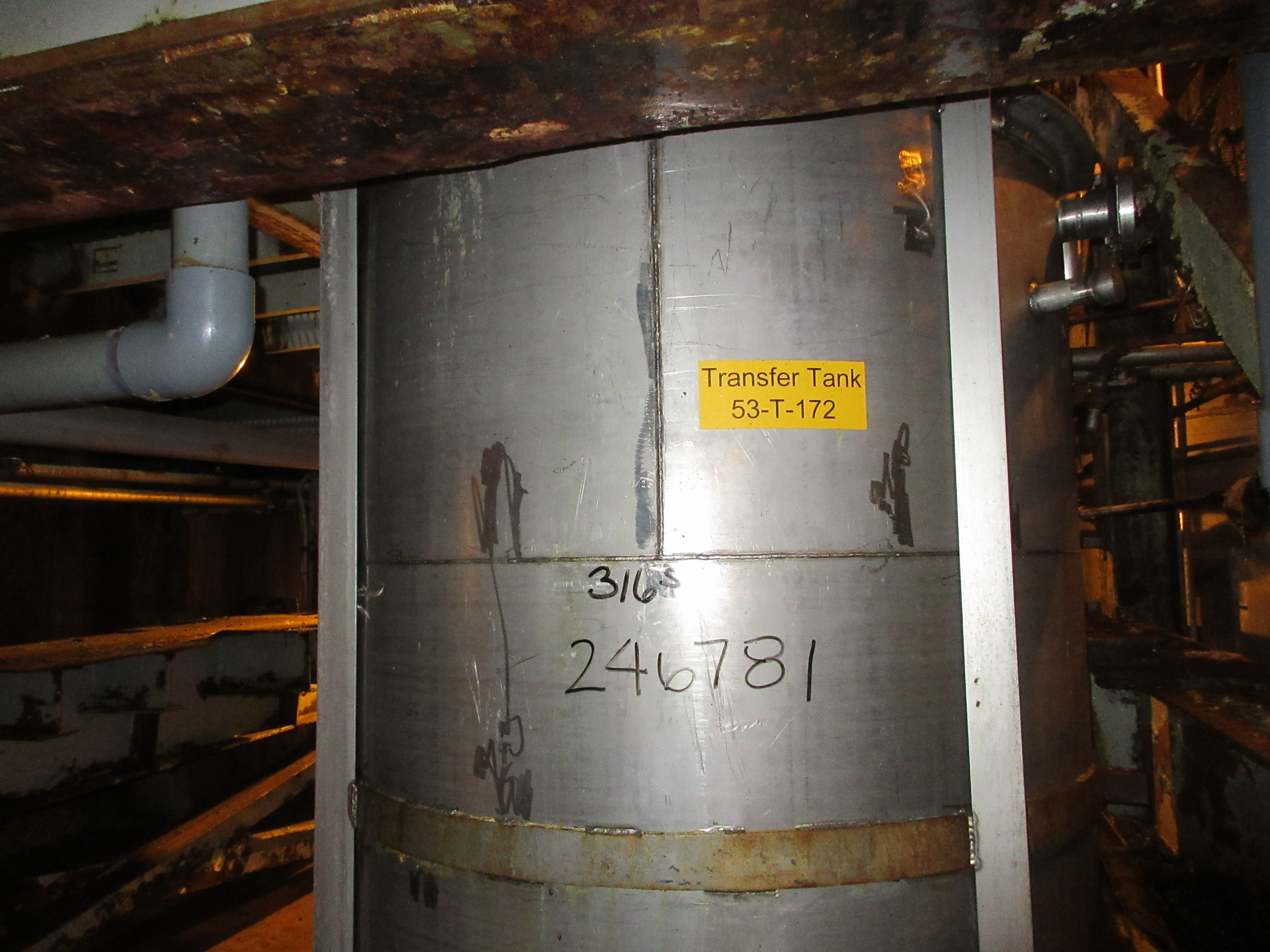 IPP# 246781, 4,164 L (1,100 gallons)  Stainless Steel 316  Tank For Sale