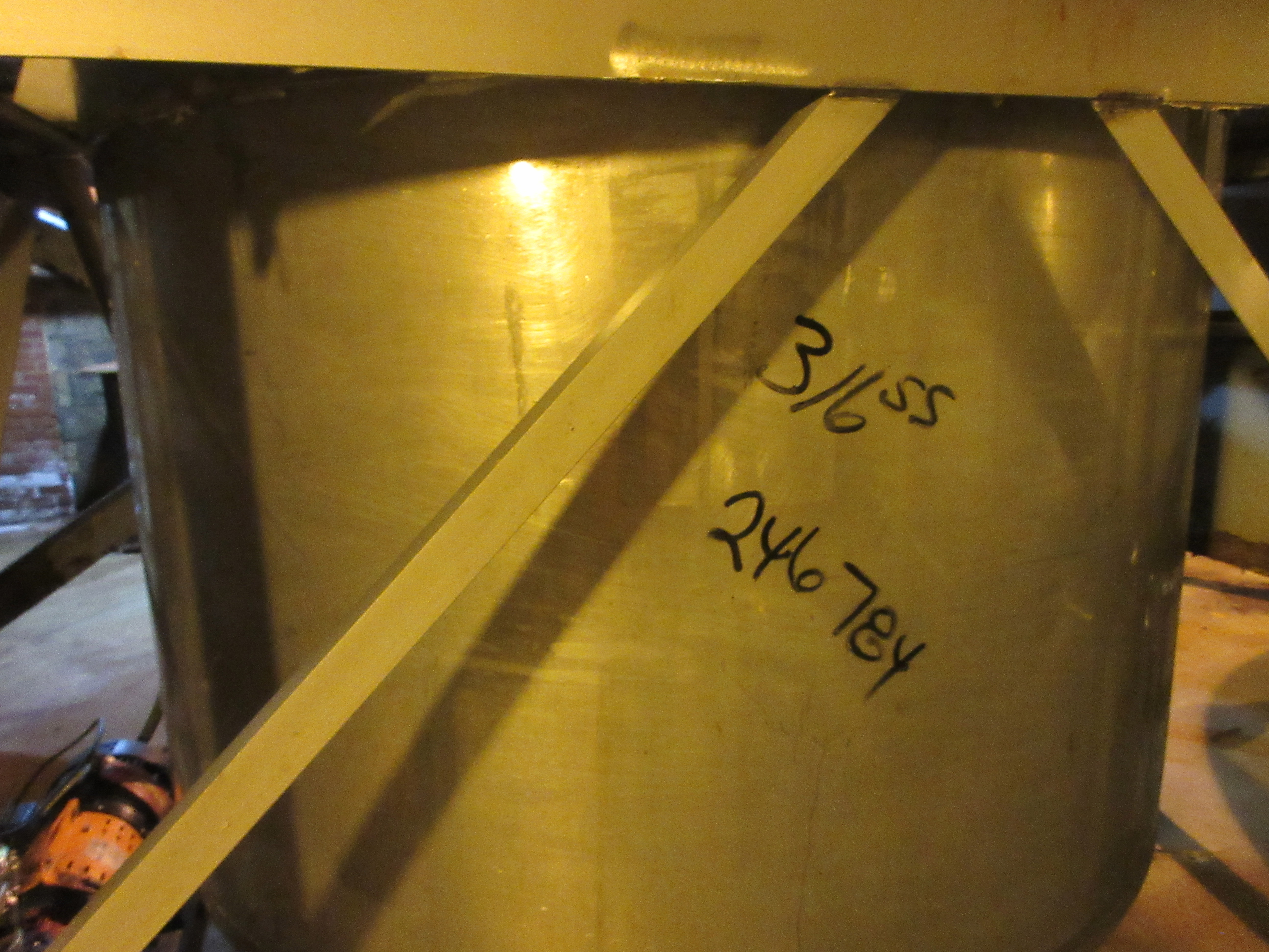 IPP# 246784, 3,785 L (1,000 gallons)  Stainless Steel 316  Tank For Sale