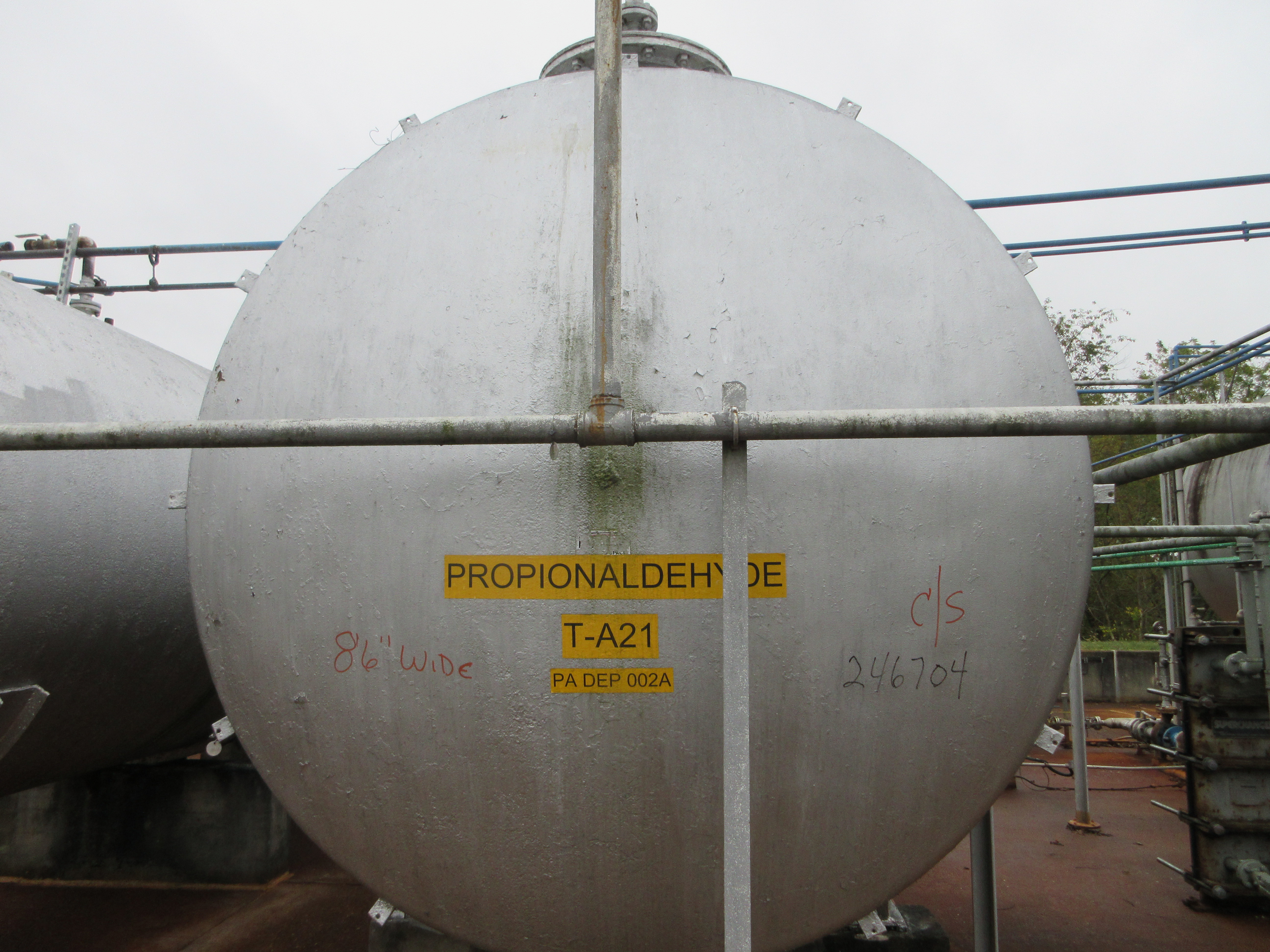 IPP# 246704, 44,270 L (11,695 gallons)  Carbon Steel  Tank For Sale