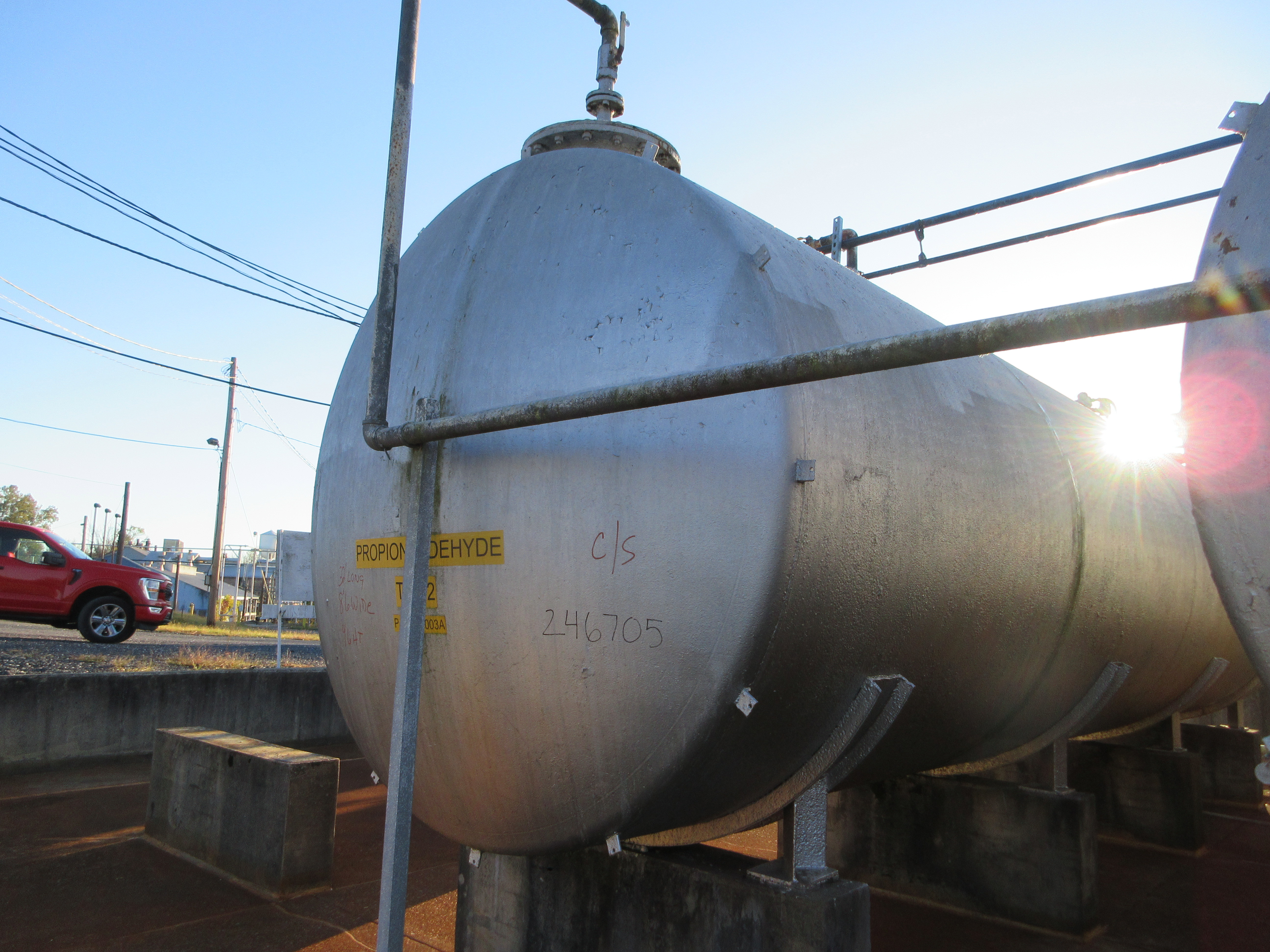 IPP# 246705, 44,270 L (11,695 gallons)  Carbon Steel  Tank For Sale